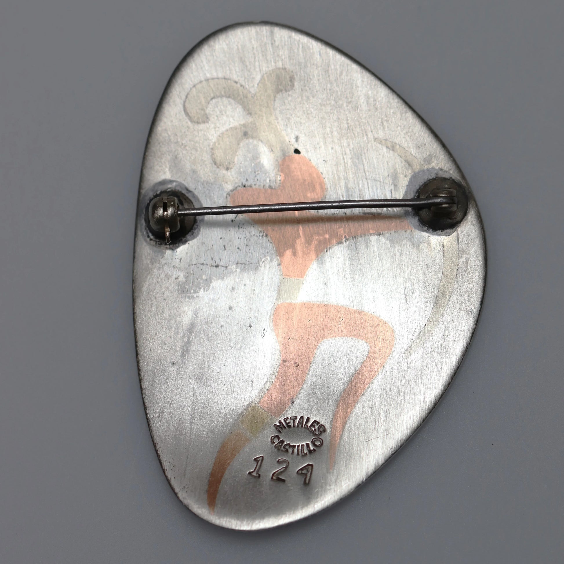 Vintage Los Castillo Jewelry | Married Metals Warrior Brooch 124 Taxco Mexico - Carmel Fine Silver Jewelry