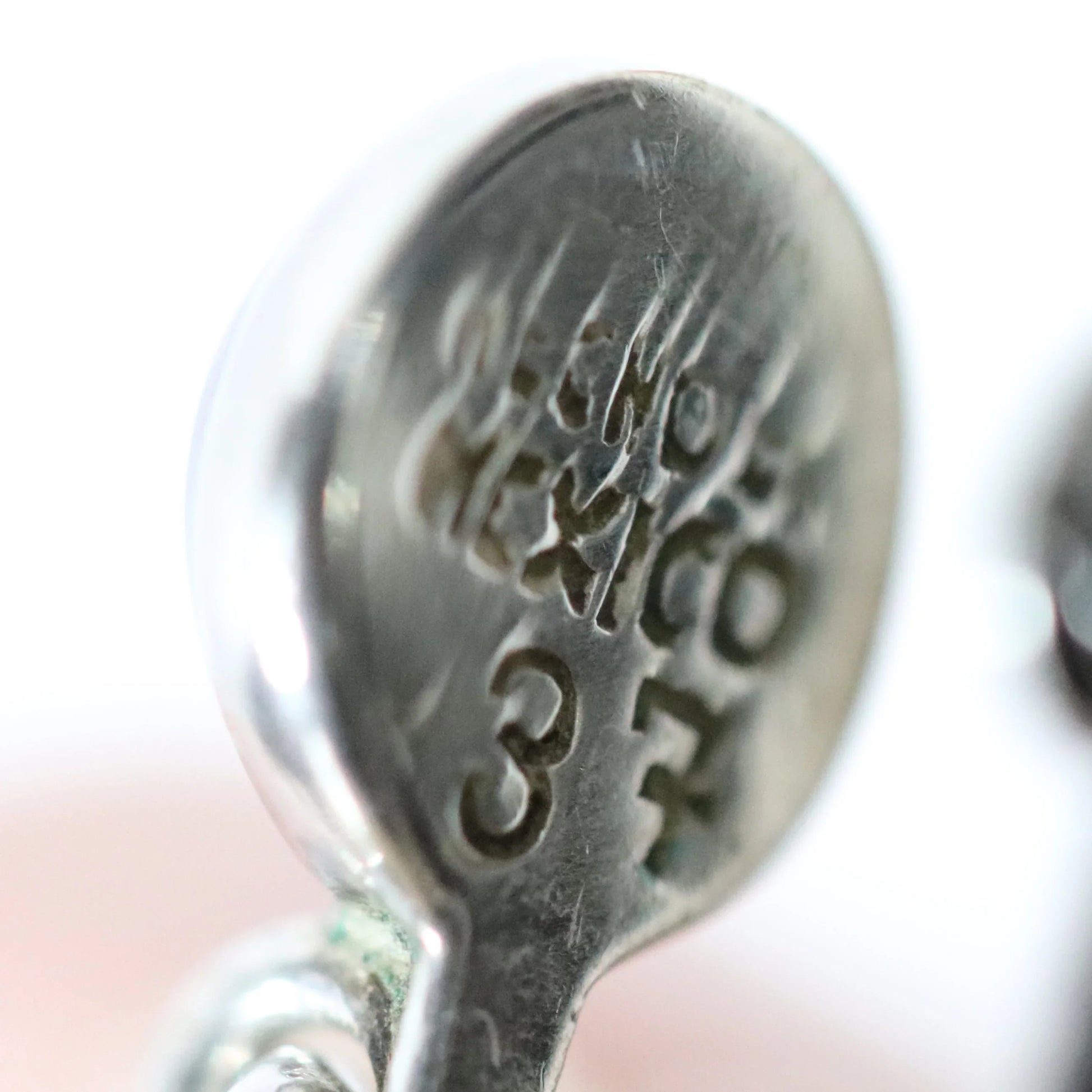 Vintage Los Castillo Jewelry | Modernist Dangling Amethyst Earrings Taxco Mexico - Carmel Fine Silver Jewelry