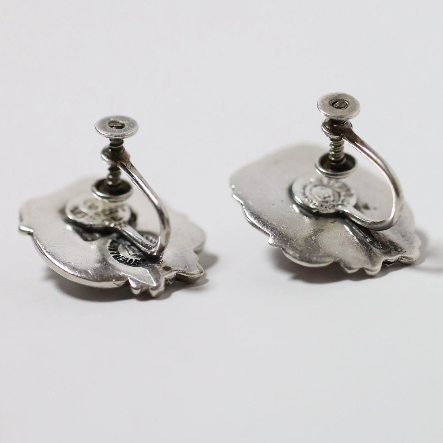 Vintage Margot de Taxco Jewelry | Amethyst Floral Earrings Taxco Mexico - Carmel Fine Silver Jewelry