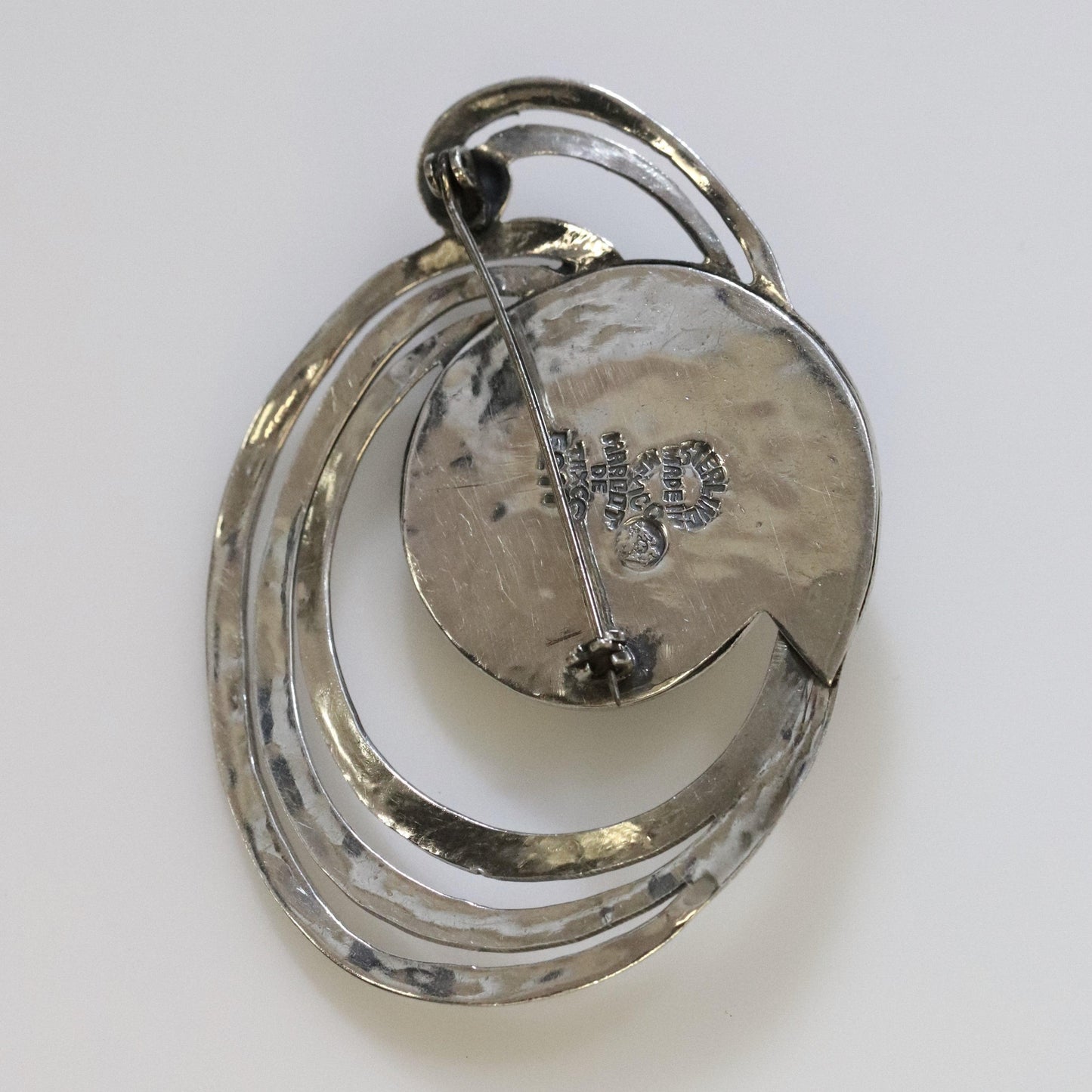 Vintage Margot de Taxco Mexican Jewelry | Amethyst Swirl Modernist Brooch - Carmel FSJ