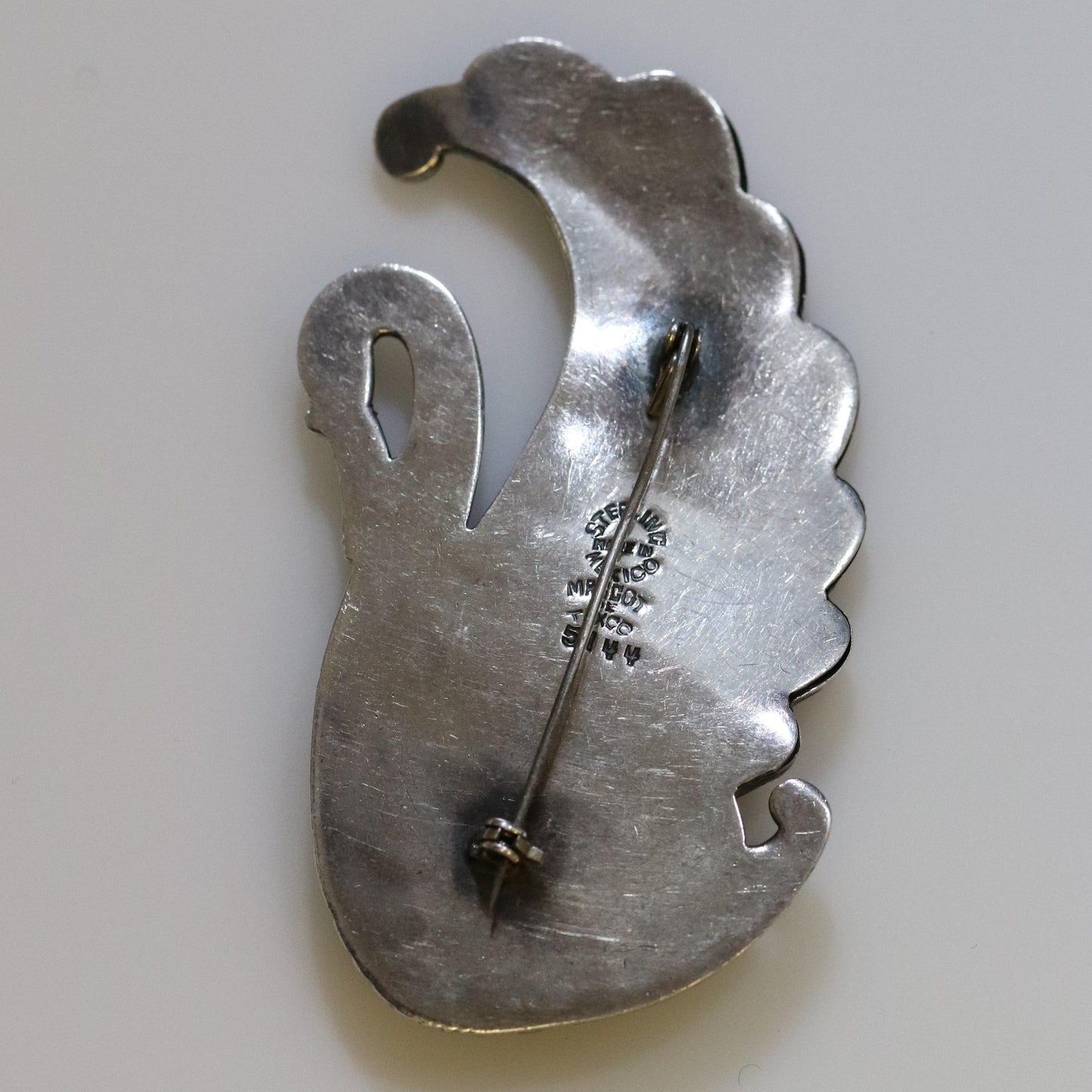 Vintage Margot de Taxco Mexican Jewelry | Large Sterling Silver Swan Brooch - Carmel FSJ