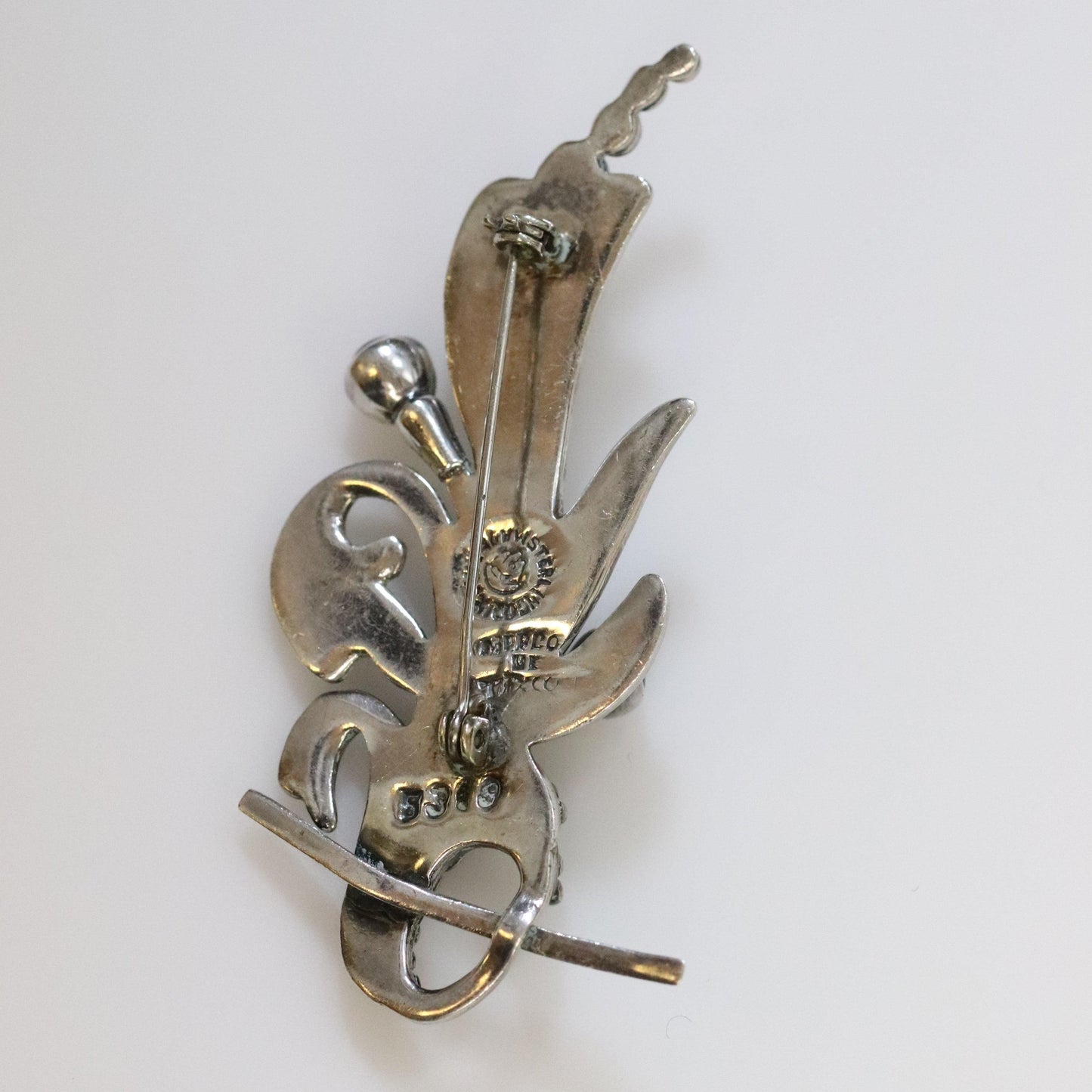 Vintage Margot de Taxco Mexican Jewelry | Ornate Amethyst Floral Brooch - Carmel FSJ