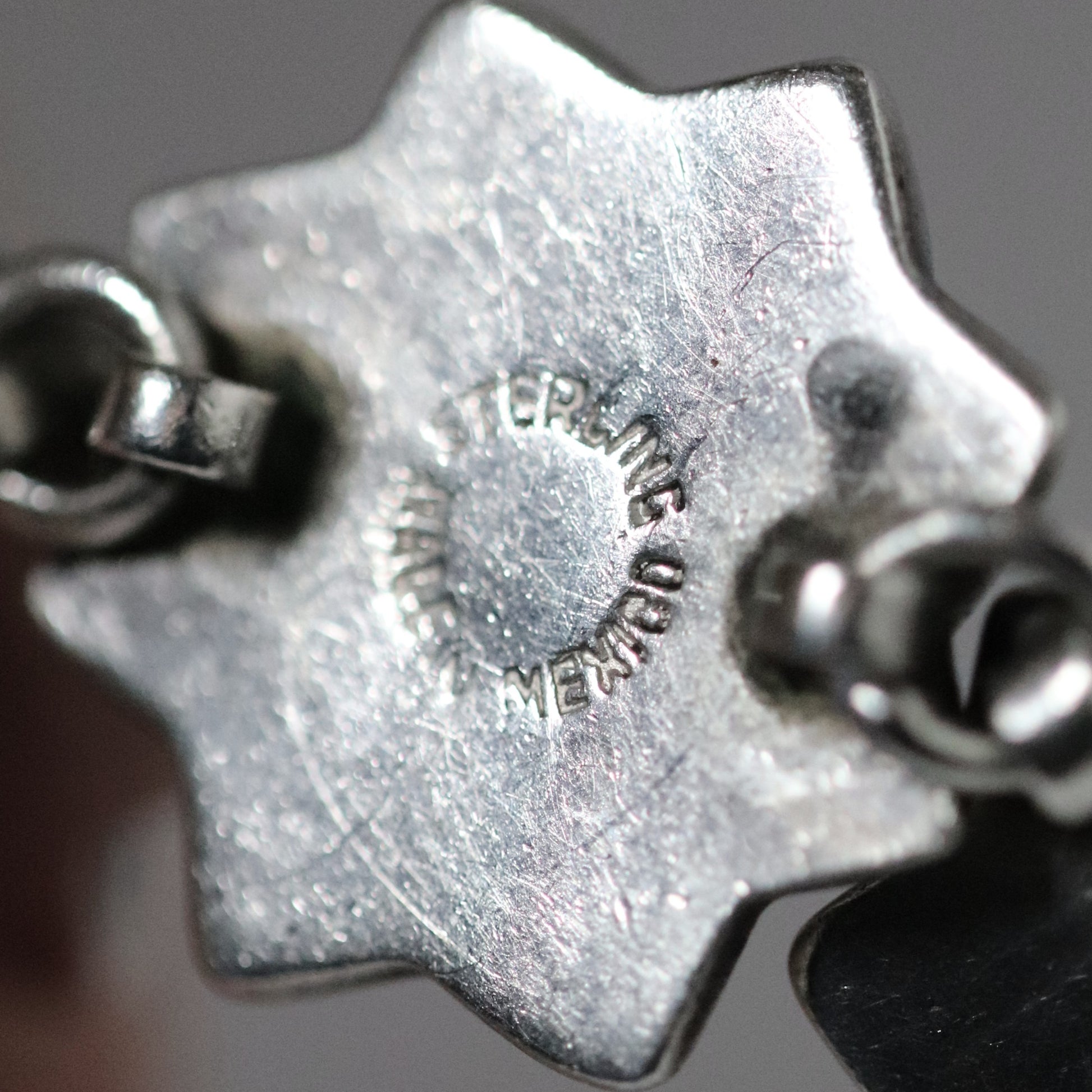 Vintage Mexican Artisan Jewelry | Floral Link Sterling Silver Bracelet Mexico - Carmel Fine Silver Jewelry