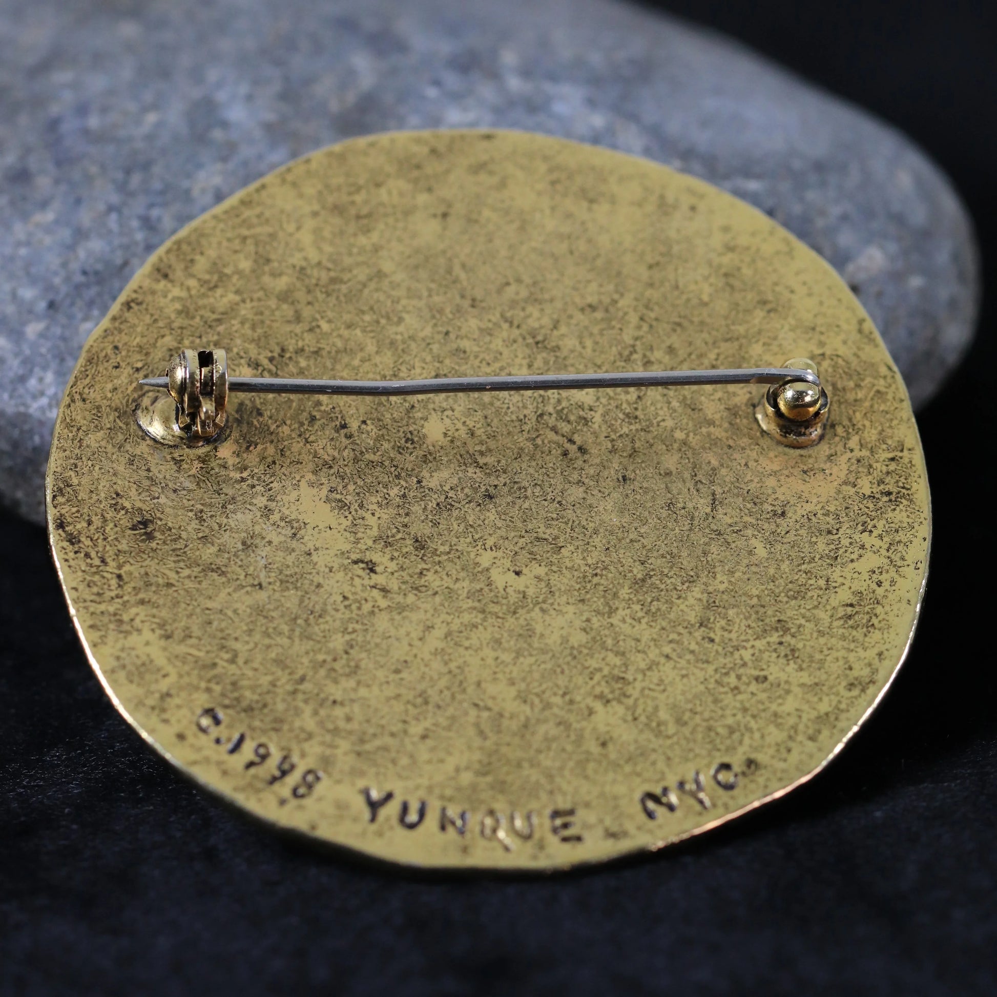Vintage Peggy Yunque Brooch | Artisan Pin | Vintage New York City - Carmel Fine Silver Jewelry