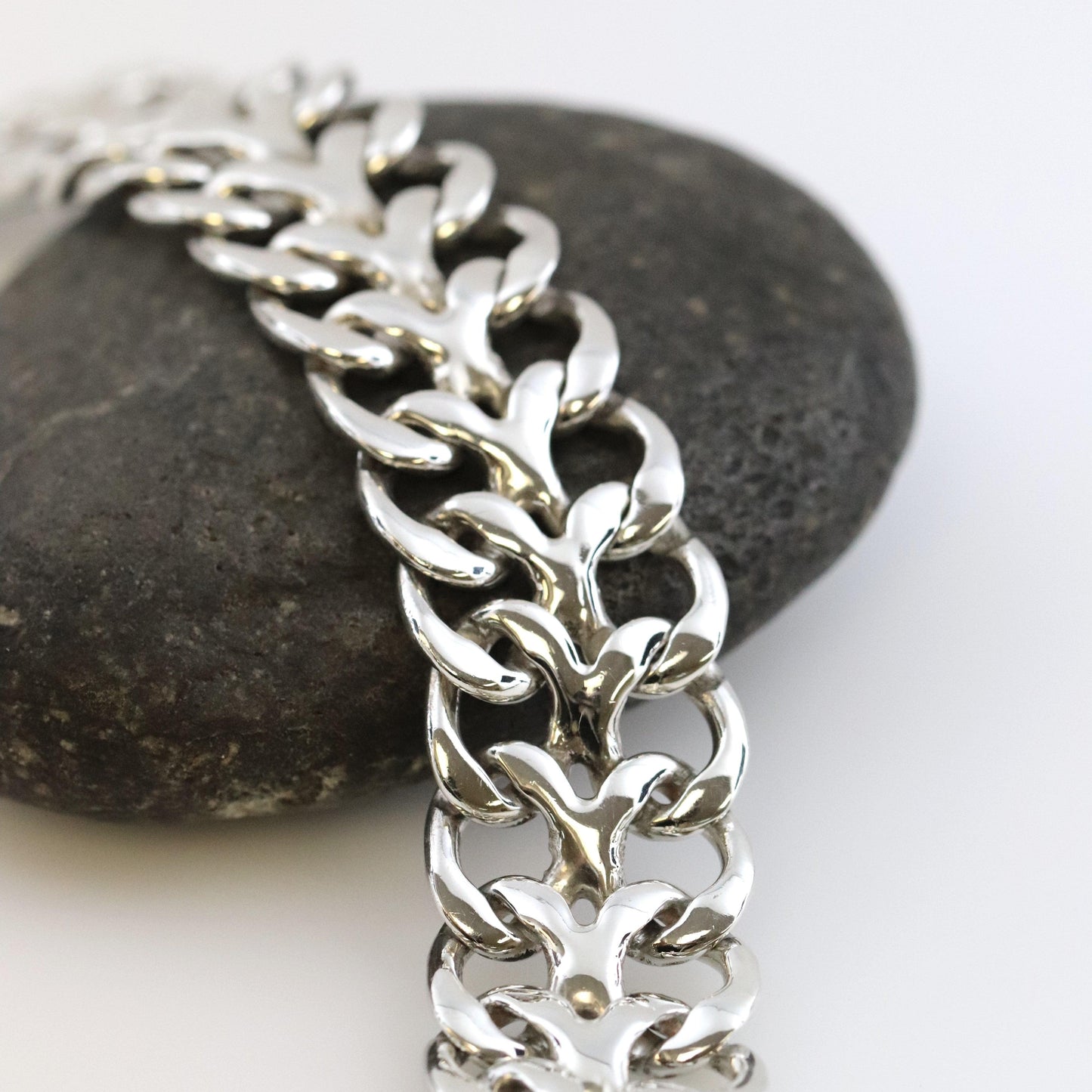 Vintage Rodolfo Espinoza Jewelry | Open Double Curb Link Bracelet - Carmel FSJ