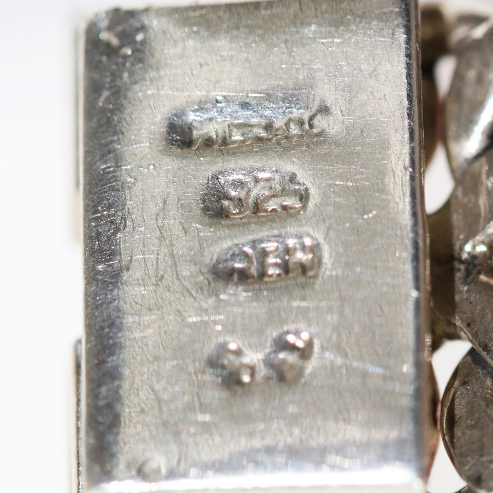 Vintage Rodolfo Espinoza Jewelry | Rodolfo Espinoza Open Double Curb Bracelet Mexico - Carmel Fine Silver Jewelry