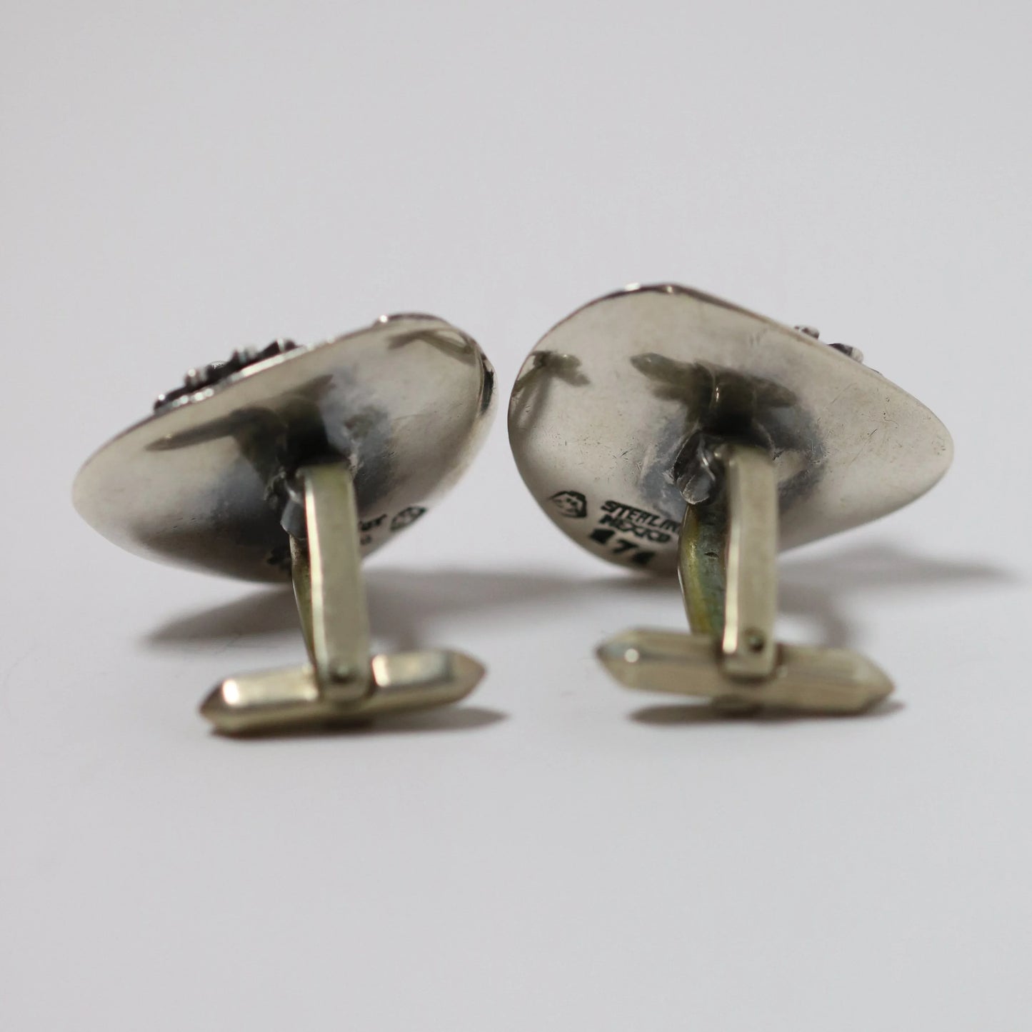 Vintage Salvador Teran Jewelry | Abstract Bird Cufflinks 171 Mexico - Carmel Fine Silver Jewelry