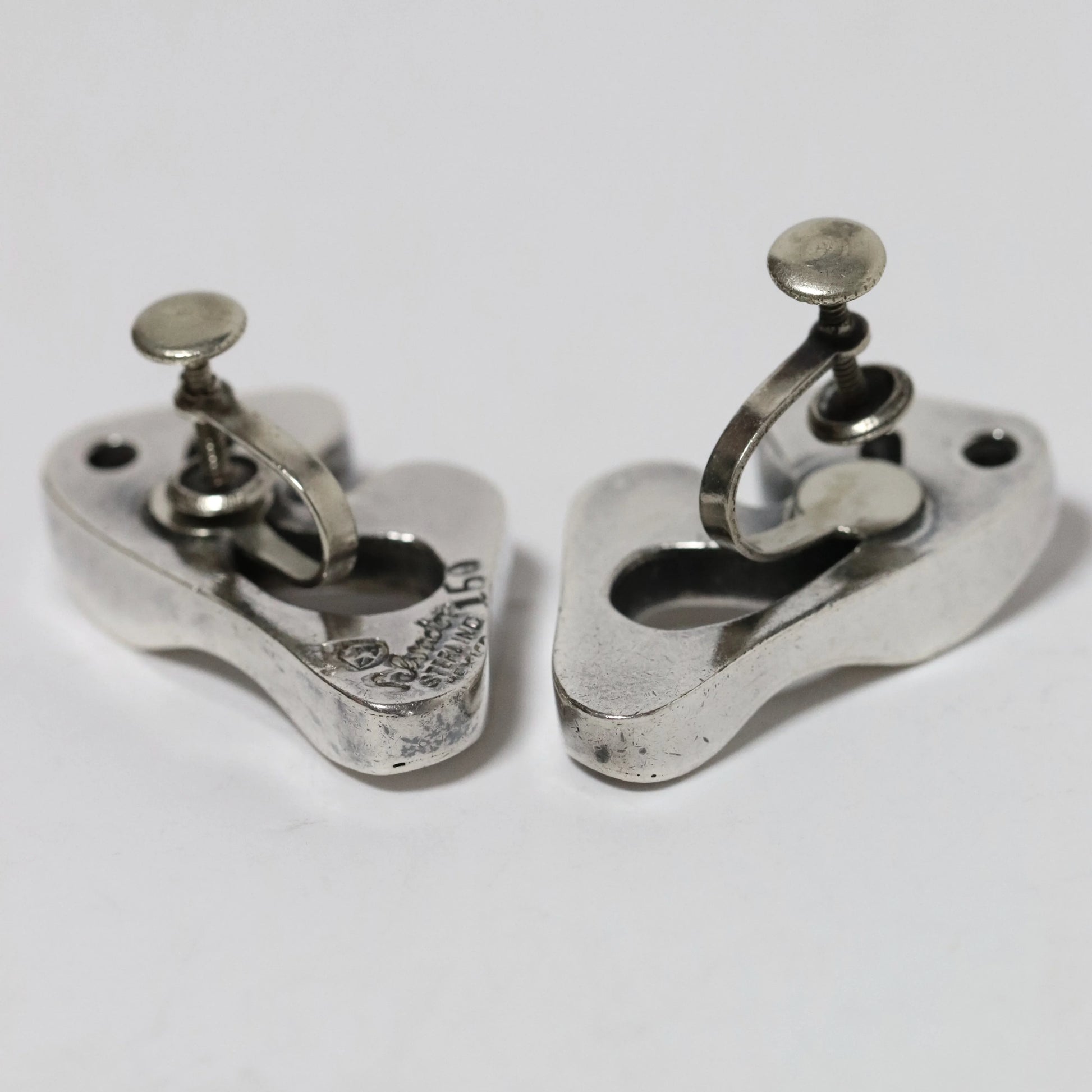 Vintage Salvador Teran Jewelry | Abstract Modernist Earrings 150 Mexico - Carmel Fine Silver Jewelry