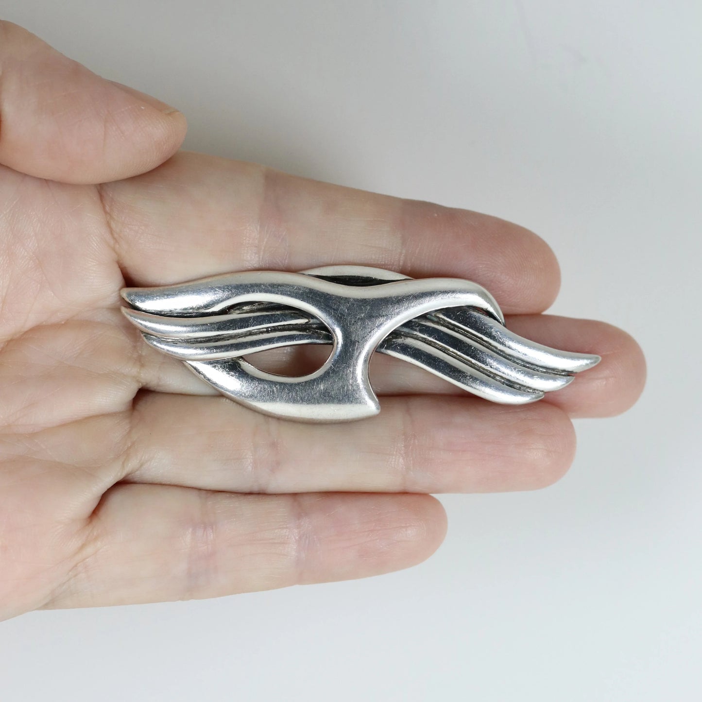 Vintage Sigi Pineda Jewelry |Sterling Silver Abstract Brooch 349 Mexico - Carmel Fine Silver Jewelry
