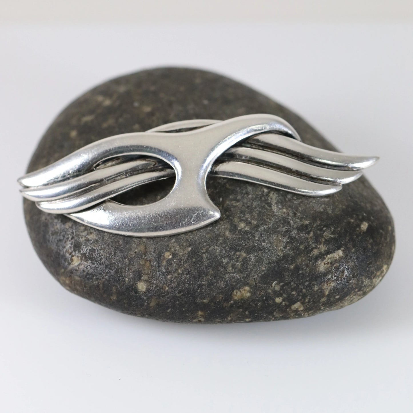 Vintage Sigi Pineda Jewelry |Sterling Silver Abstract Brooch 349 Mexico - Carmel Fine Silver Jewelry