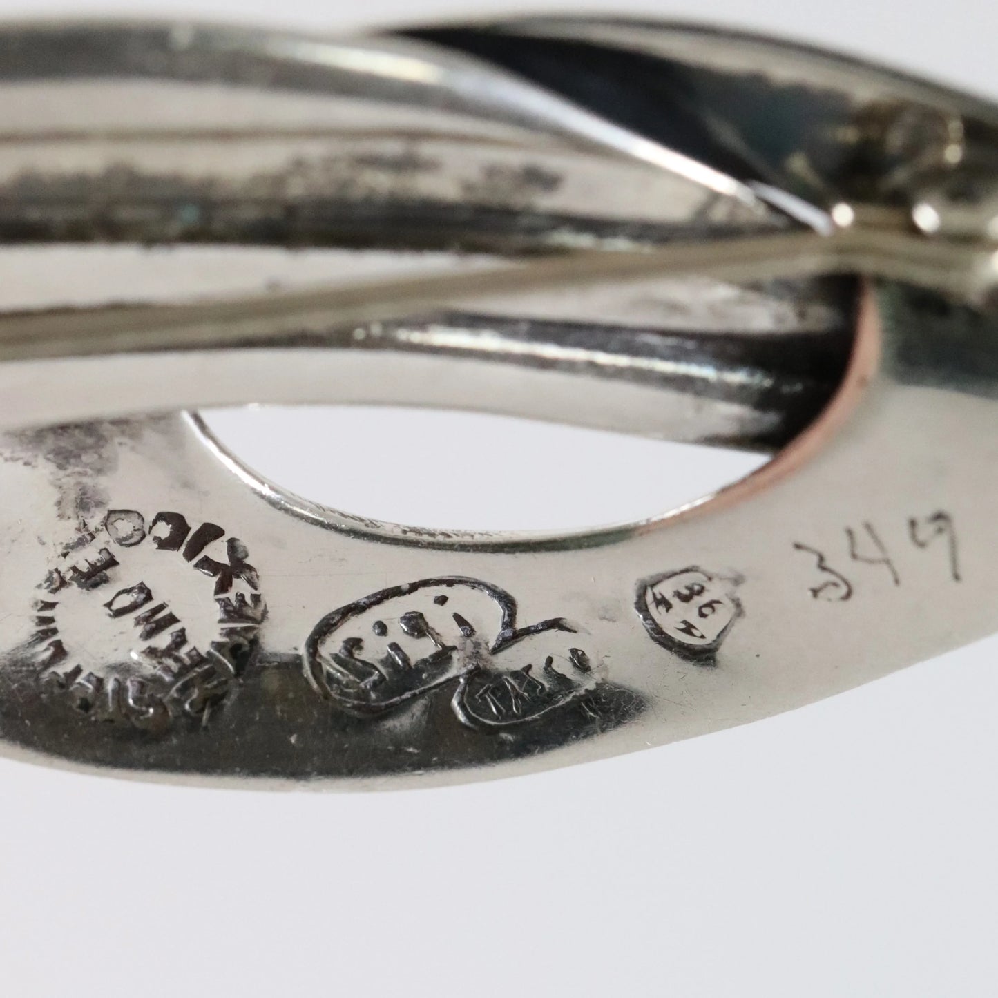 Vintage Sigi Pineda Jewelry |Sterling Silver Abstract Brooch 349 Mexico - Carmel Fine Silver Jewelry