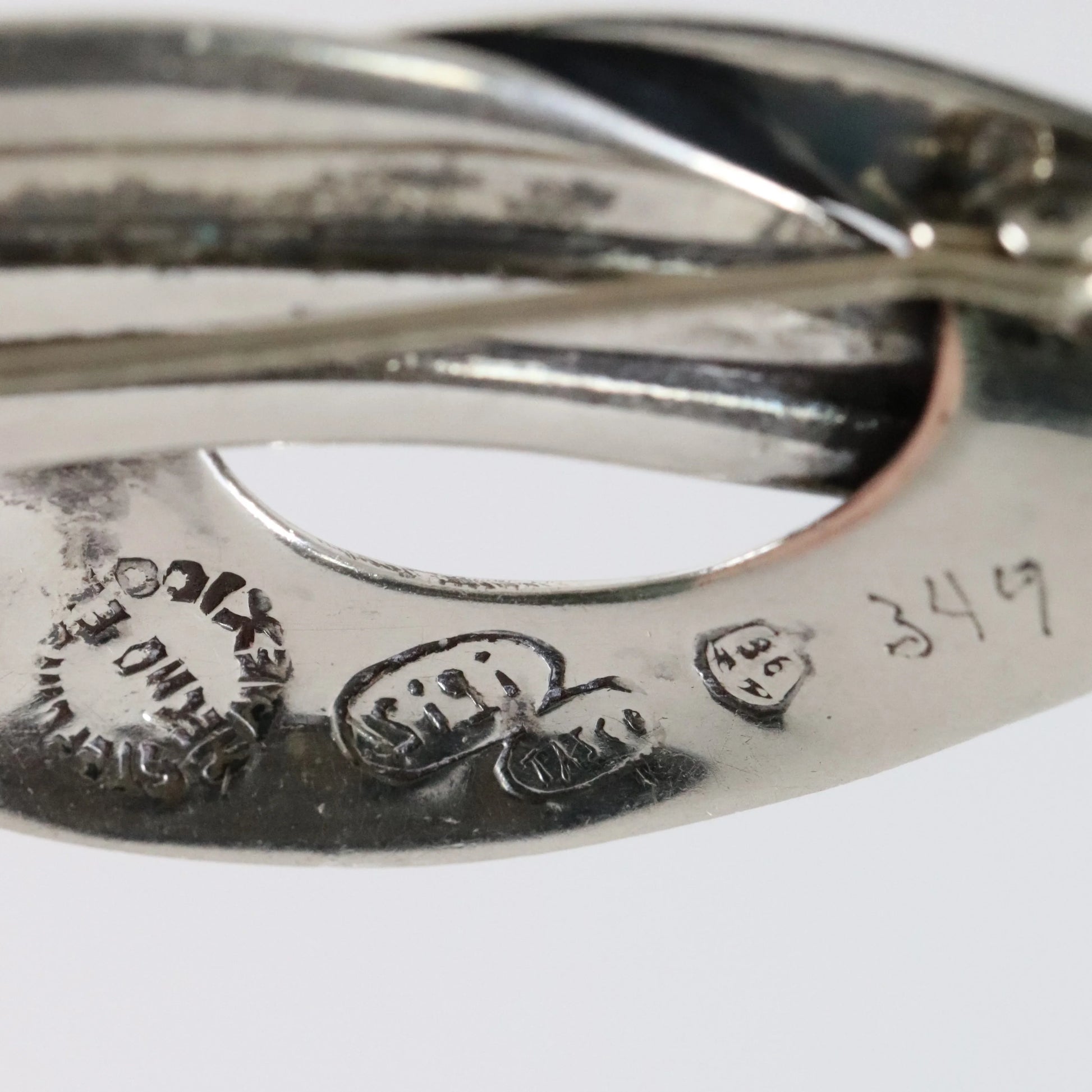 Vintage Sigi Pineda Jewelry |Sterling Silver Abstract Brooch 349 Mexico - Carmel Fine Silver Jewelry