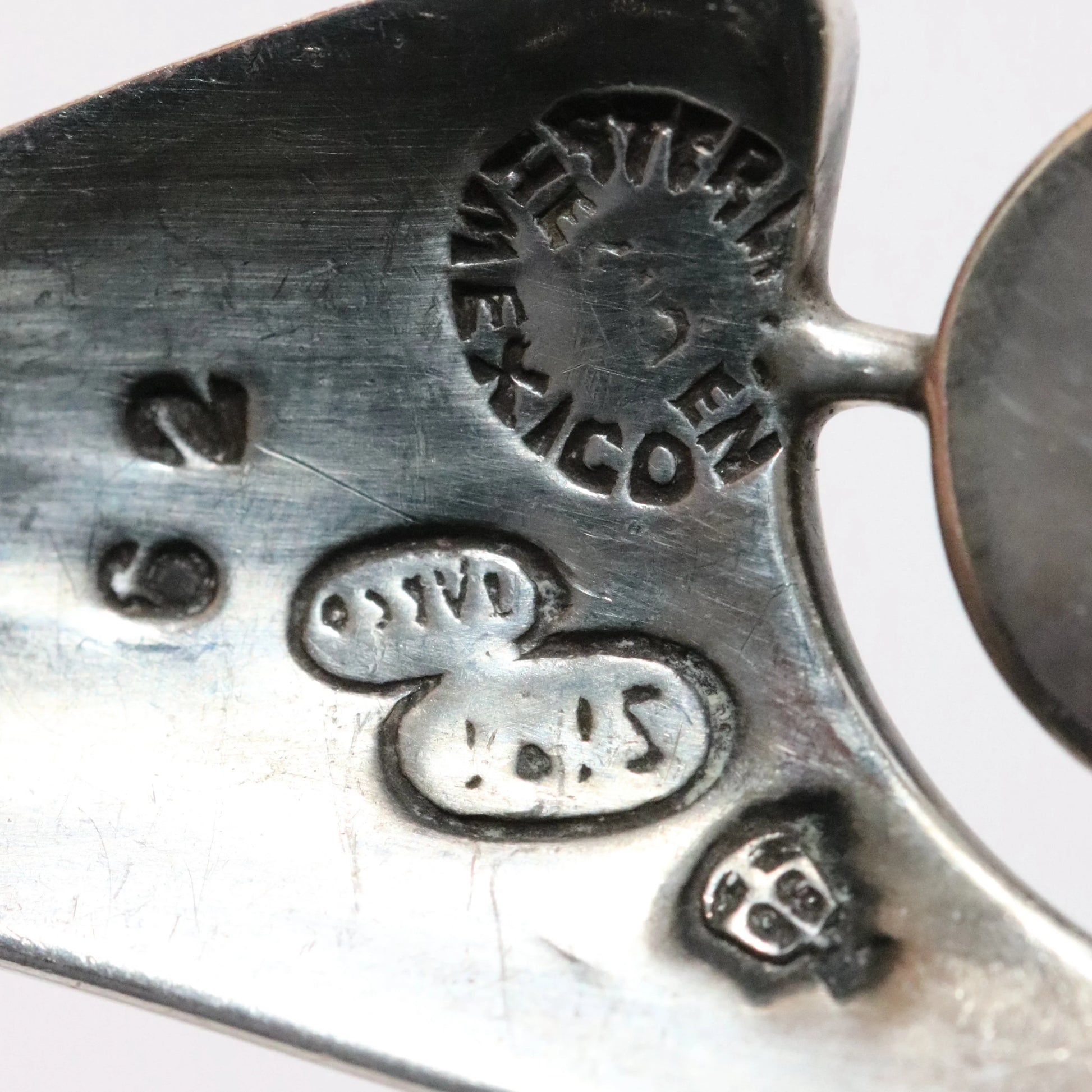 Vintage Sigi Pineda Taxco Jewelry | Mid-Century Modernist Amethyst Brooch