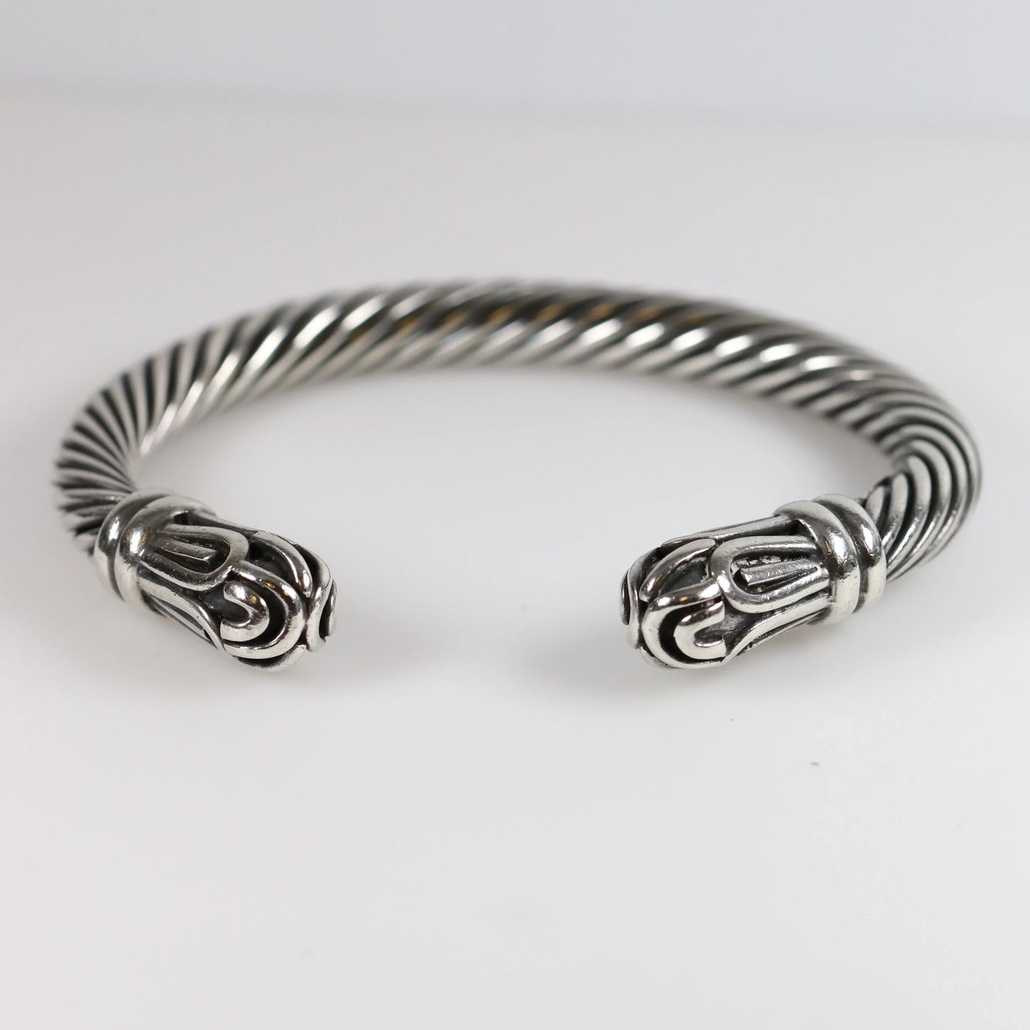 Vintage Silver Jewlry | Heavy Twisted Cuff Bracelet - Carmel Fine Silver Jewelry