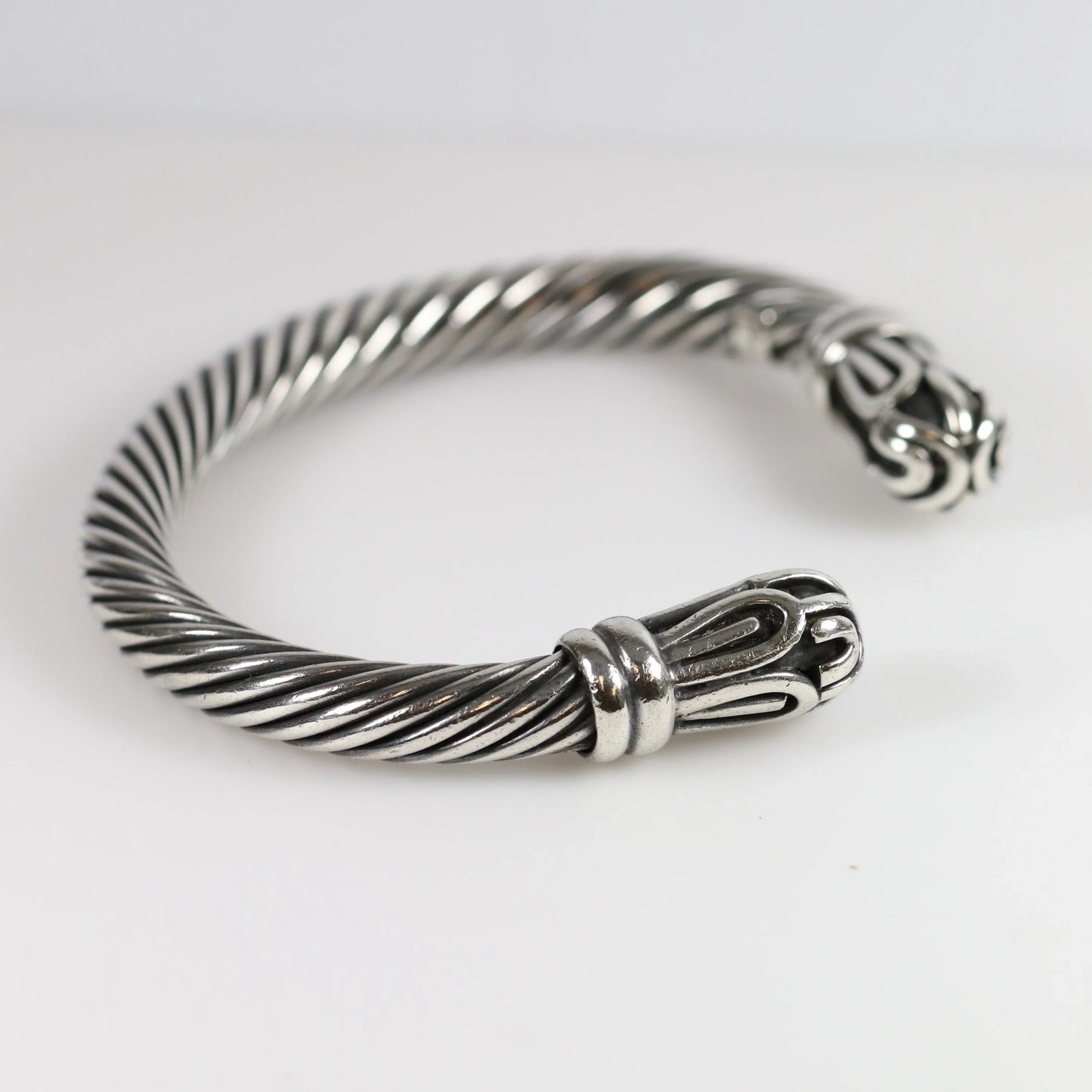 Vintage Silver Jewlry | Heavy Twisted Cuff Bracelet - Carmel Fine Silver Jewelry