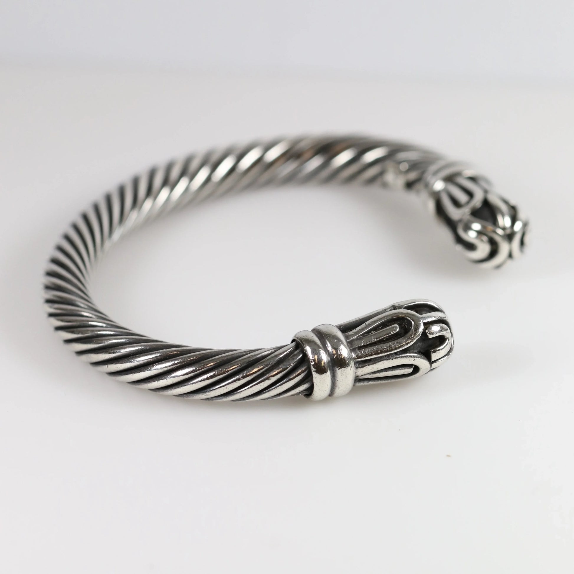 Vintage Silver Jewlry | Heavy Twisted Cuff Bracelet - Carmel Fine Silver Jewelry