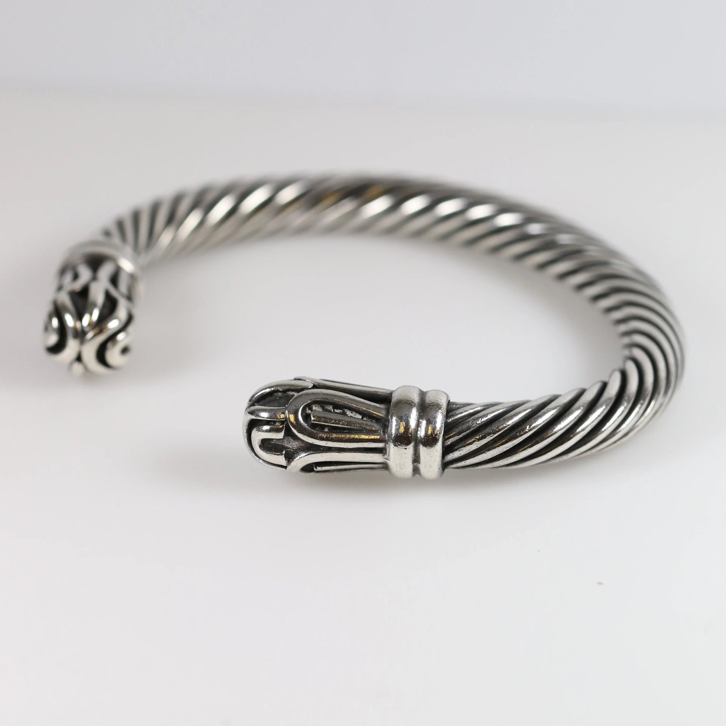 Vintage Silver Jewlry | Heavy Twisted Cuff Bracelet - Carmel Fine Silver Jewelry