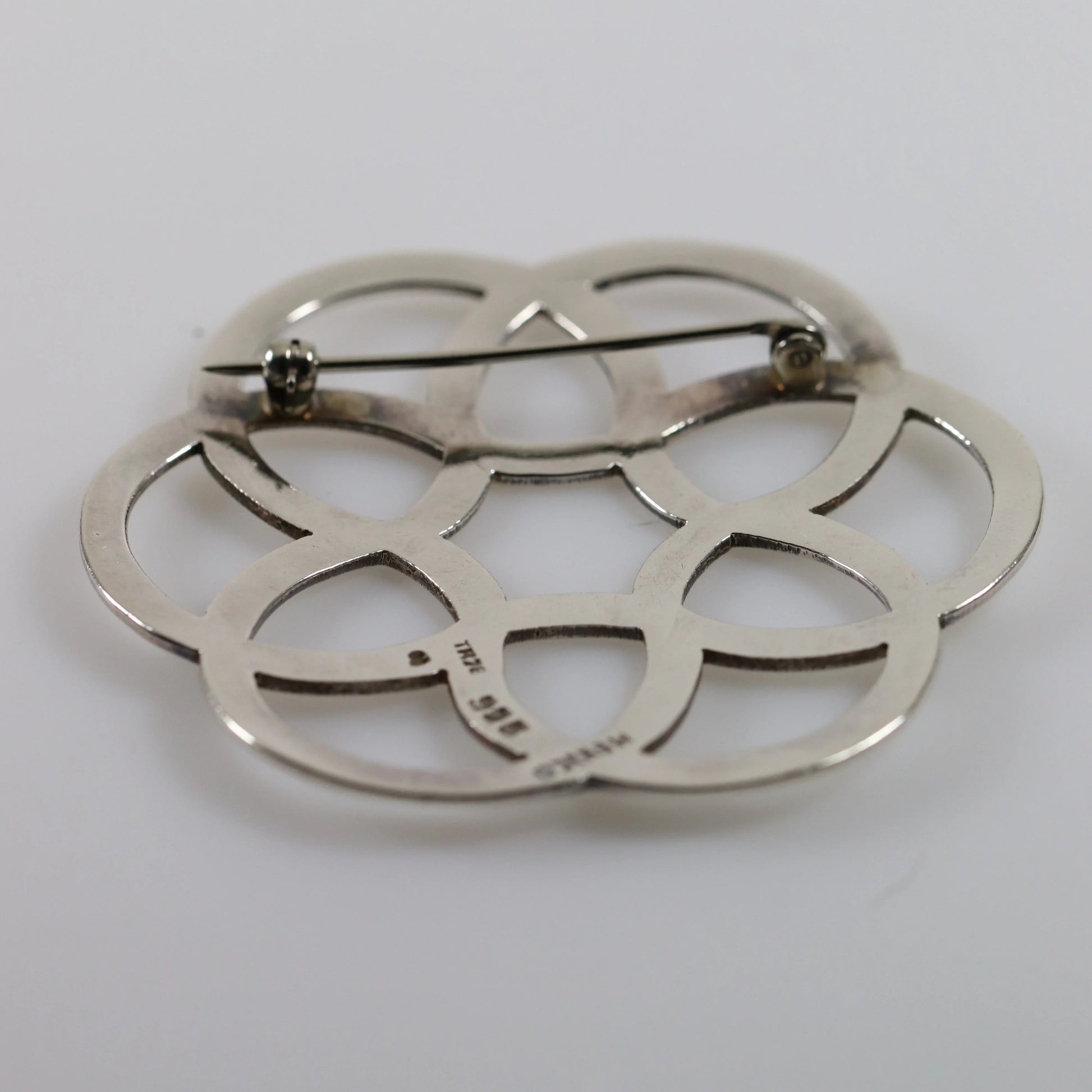 Vintage Taxco Silver Mexican Jewelry | Geometric Statement Brooch Mexico - Carmel Fine Silver Jewelry