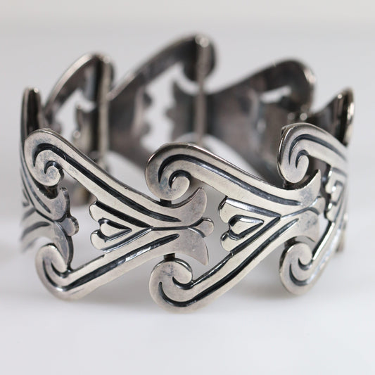 Vintage Taxco Silver Mexican Jewelry | Jose Anton Mid-Century Bracelet - Carmel FSJ