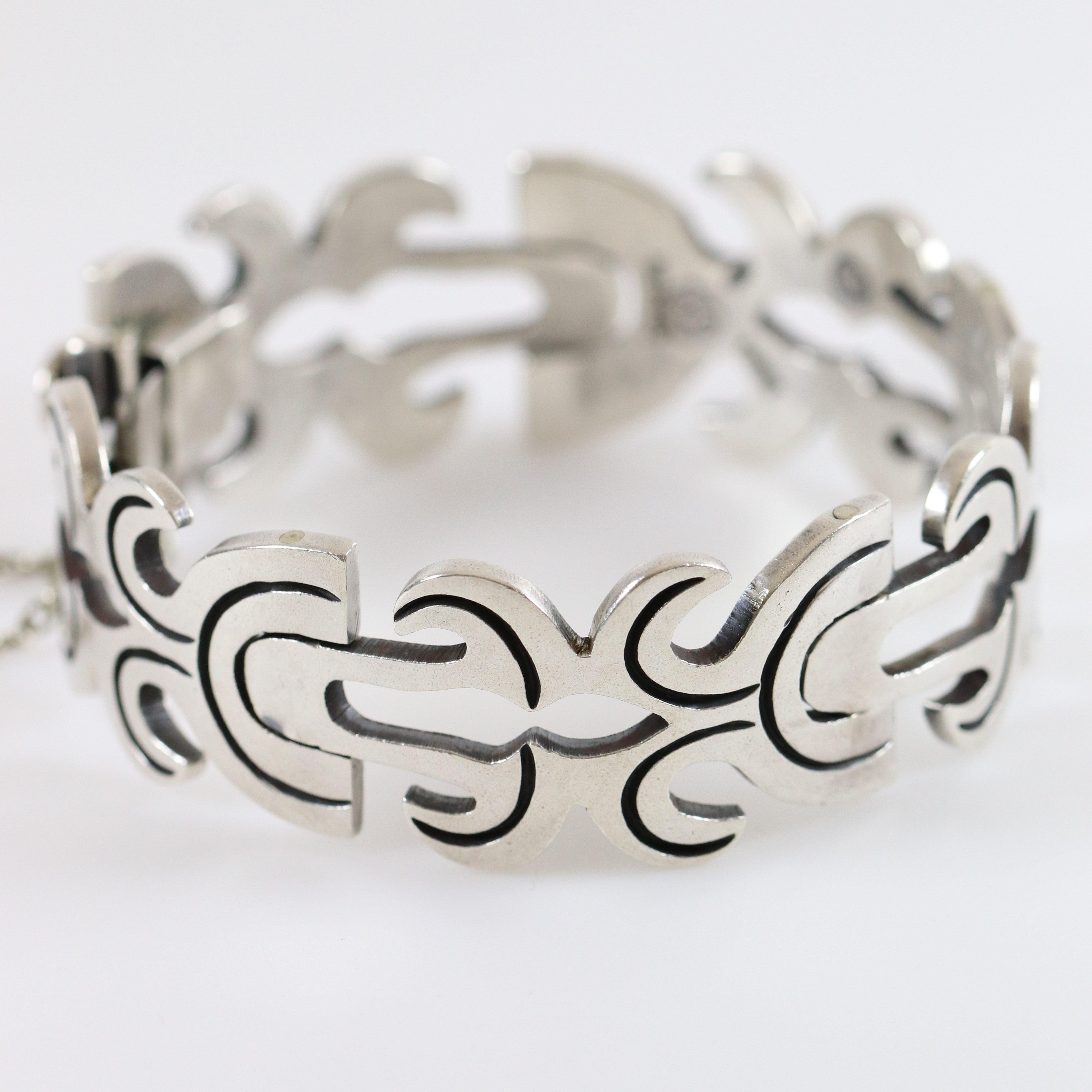 Mexican hotsell Sterling Silver vintage bracelet estate