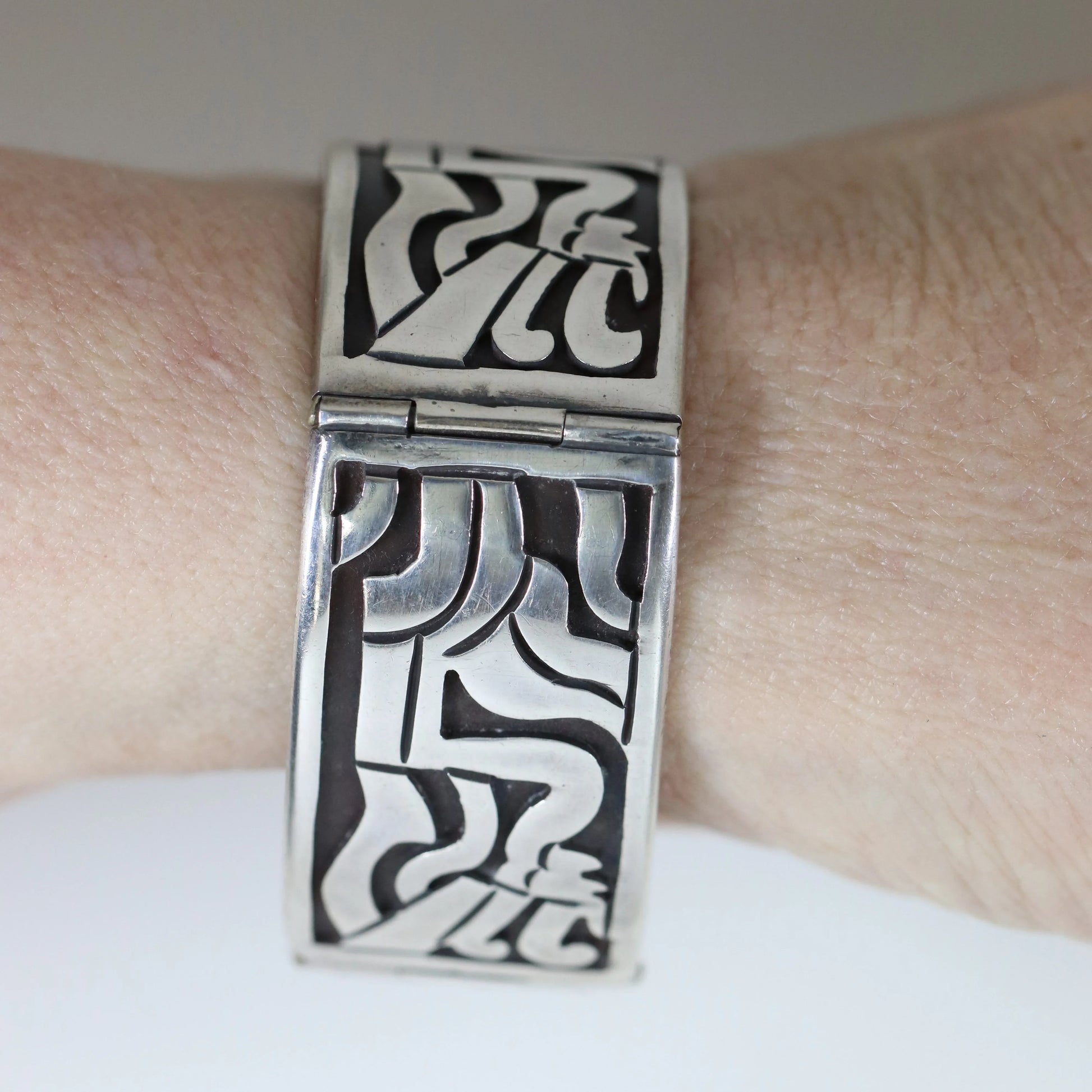 Vintage Taxco Silver | Beto Mid-Century Sterling Silver Mexican Bracelet - Carmel Fine Silver Jewelry
