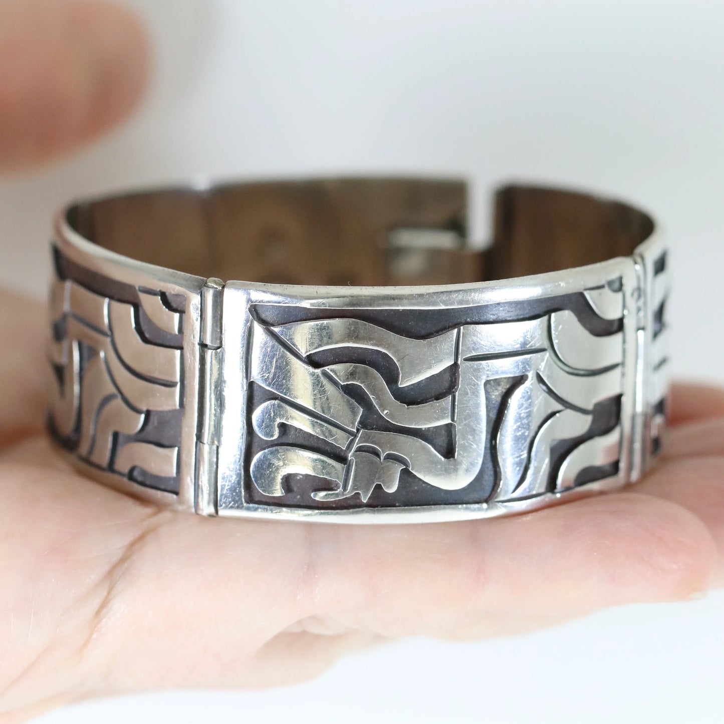 Vintage Taxco Silver | Beto Mid-Century Sterling Silver Mexican Bracelet - Carmel Fine Silver Jewelry