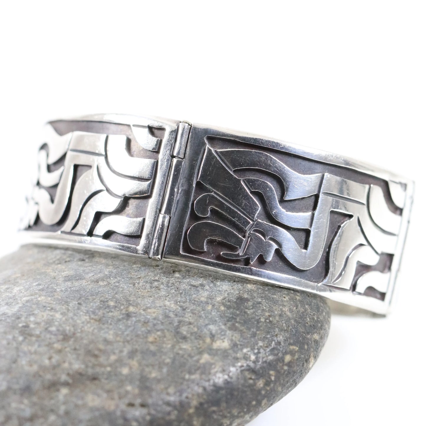 Vintage Taxco Silver | Beto Mid-Century Sterling Silver Mexican Bracelet - Carmel Fine Silver Jewelry