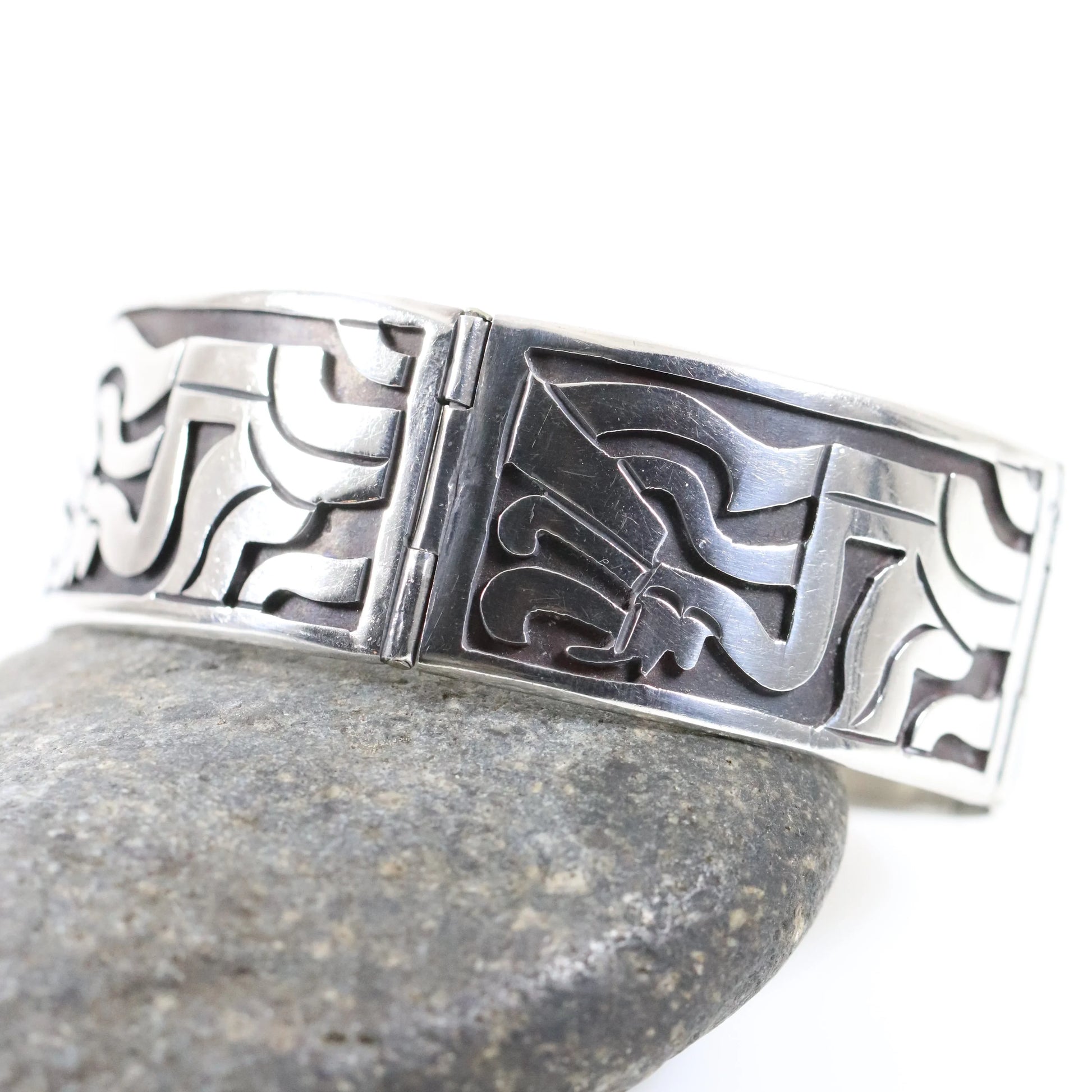 Vintage Taxco Silver | Beto Mid-Century Sterling Silver Mexican Bracelet - Carmel Fine Silver Jewelry