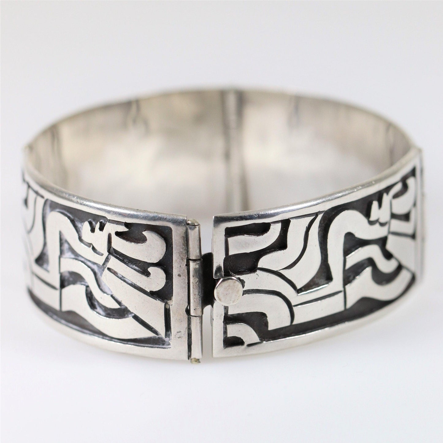 Vintage Taxco Silver | Beto Mid-Century Sterling Silver Mexican Bracelet - Carmel Fine Silver Jewelry