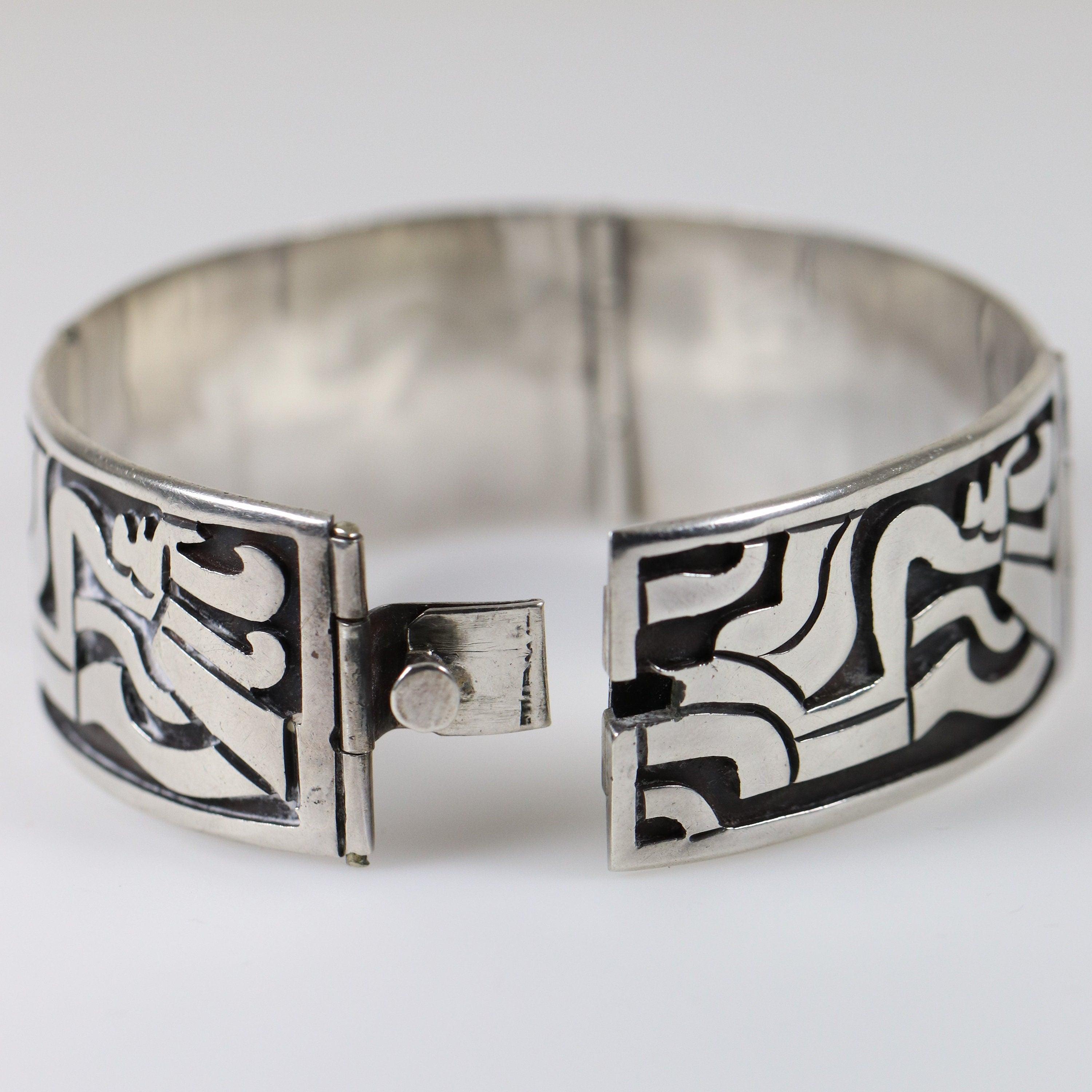 Vintage Mexican Sterling Silver 925 Bracelet - 腕時計、アクセサリー