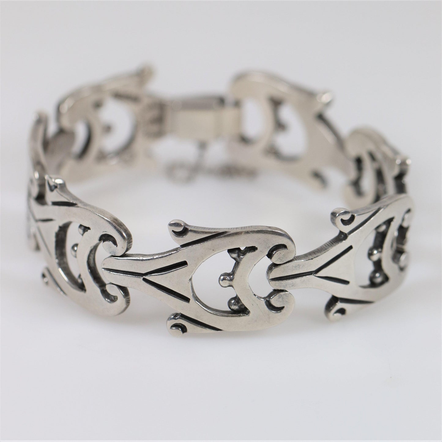 Vintage Taxco Silver | Jacopo Mid-Century Sterling Silver Mexican Bracelet - Carmel Fine Silver Jewelry