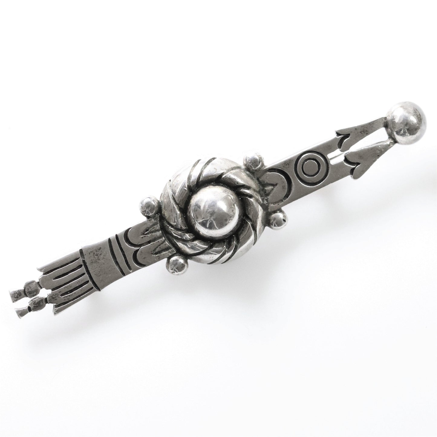 Vintage Taxco William Spratling Jewelry | Silver Arrow Bar Brooch - Carmel Fine Silver Jewelry