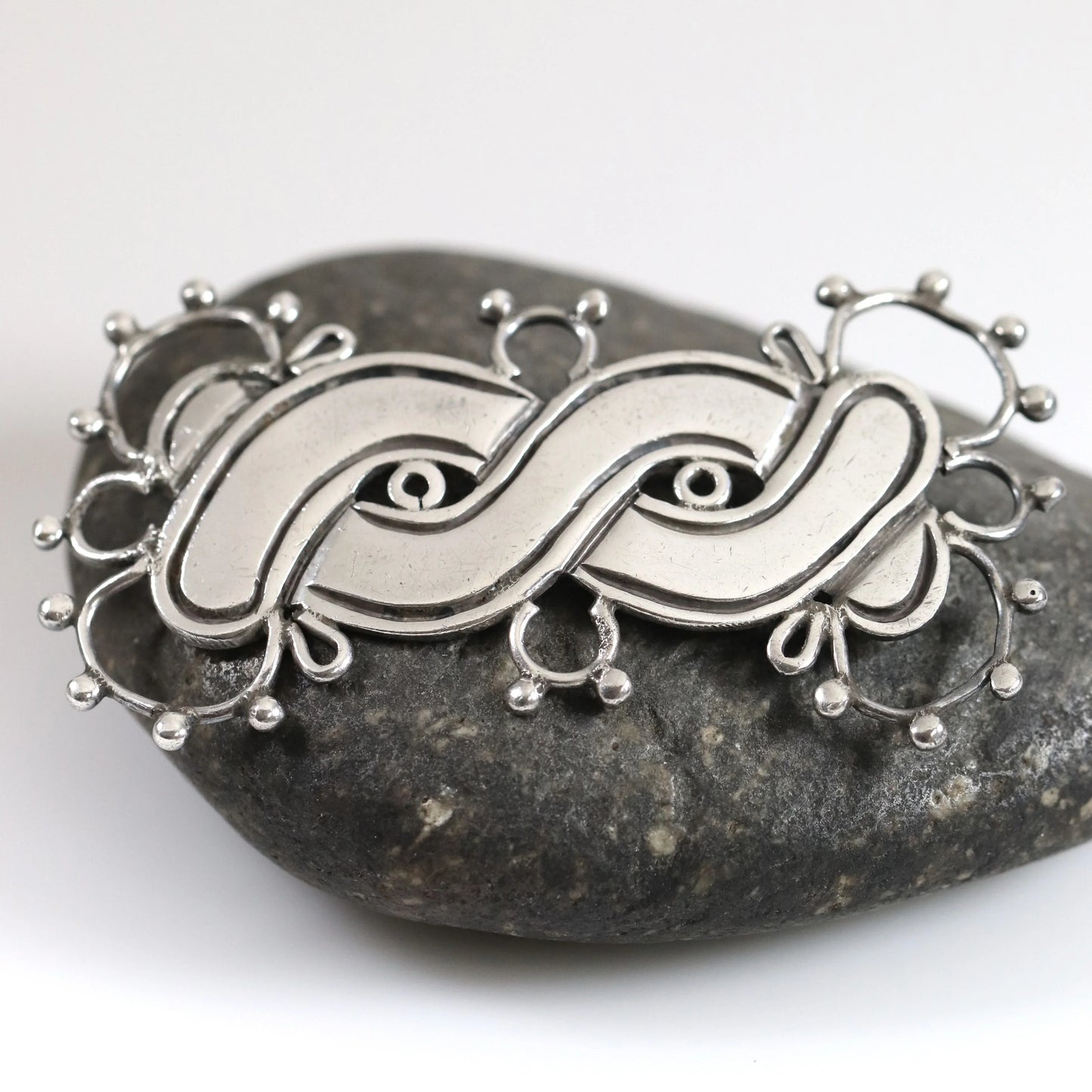 Vintage William Spratling Jewelry | 980 Sterling Silver Figurate Brooch Taxco Mexico - Carmel Fine Silver Jewelry