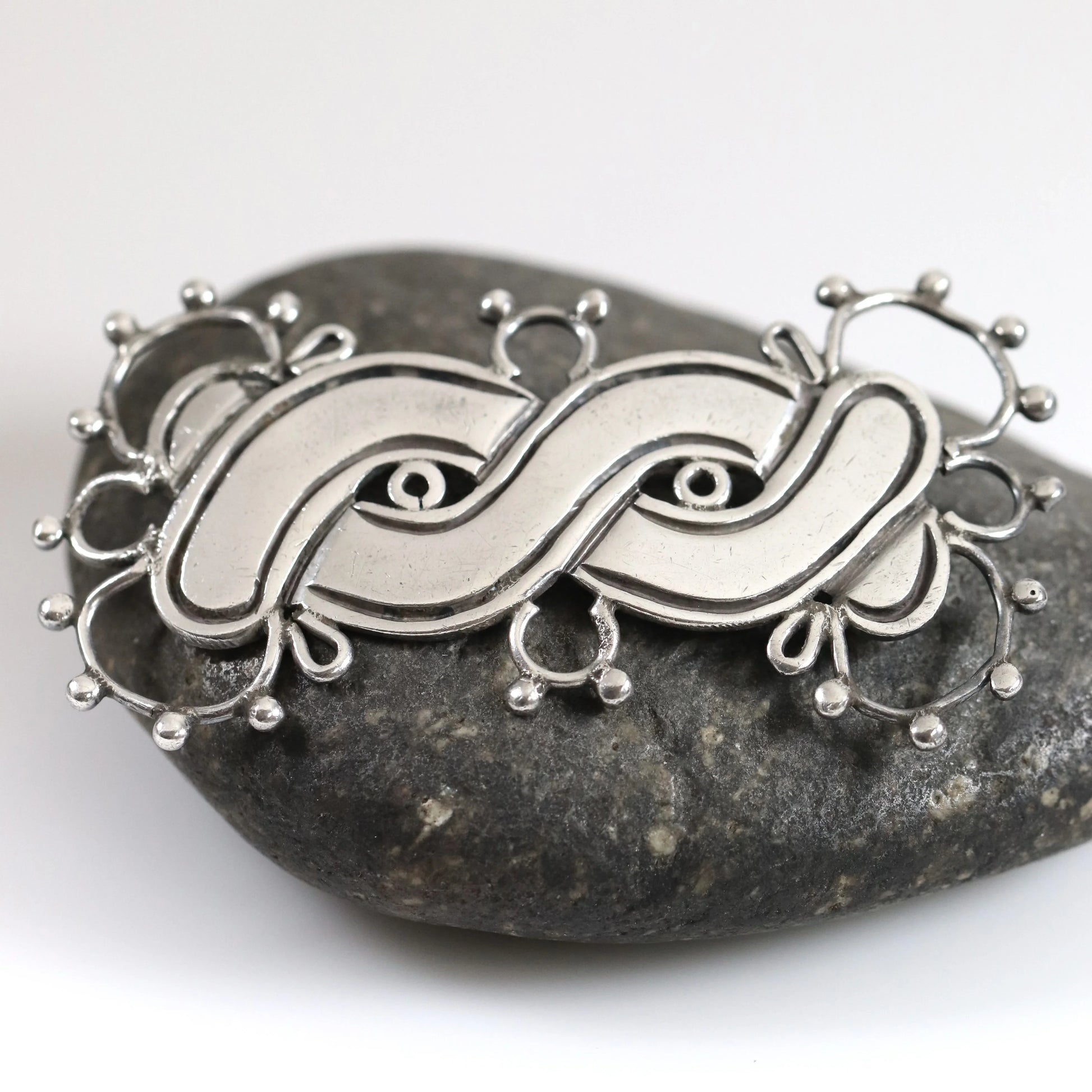 Vintage William Spratling Jewelry | 980 Sterling Silver Figurate Brooch Taxco Mexico - Carmel Fine Silver Jewelry