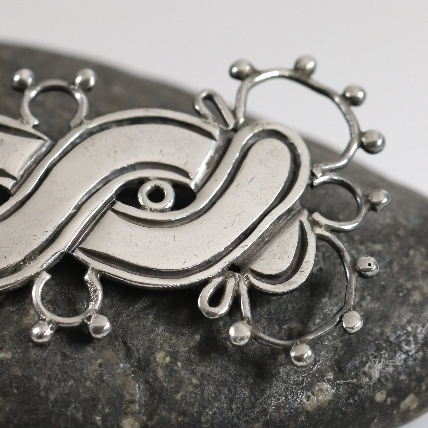 Vintage William Spratling Jewelry | 980 Sterling Silver Figurate Brooch Taxco Mexico - Carmel Fine Silver Jewelry