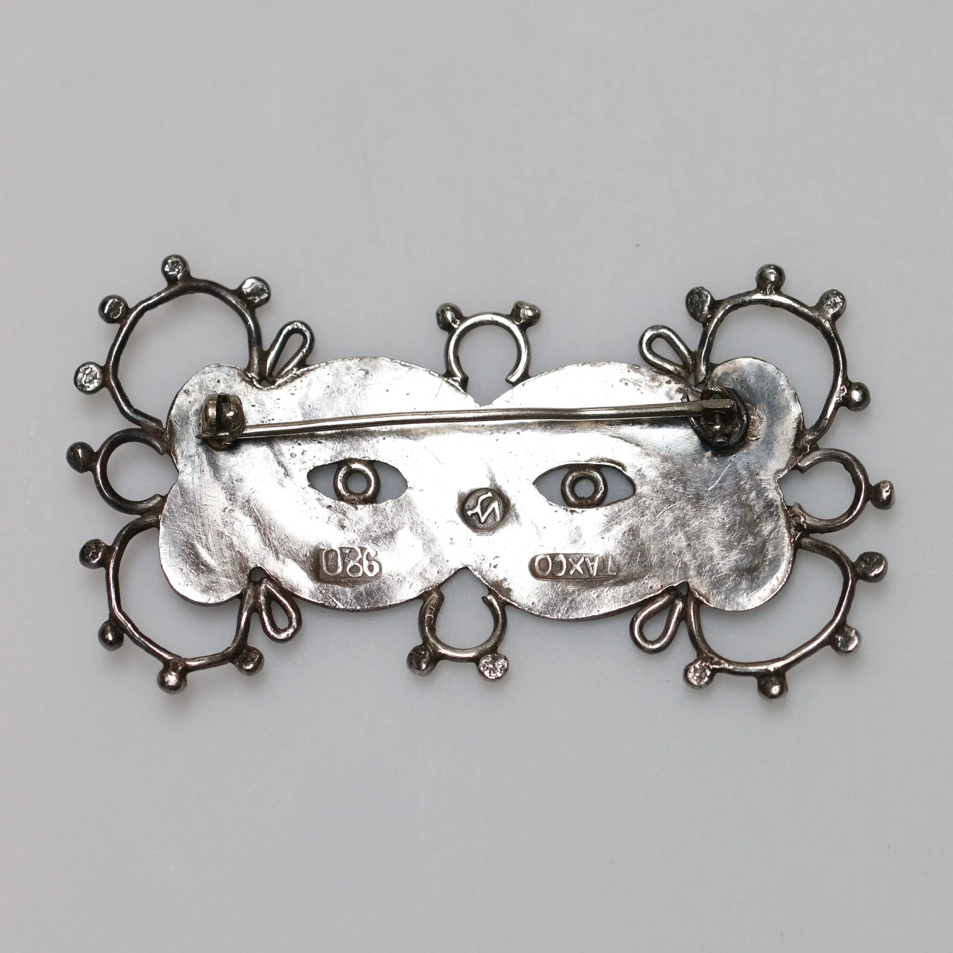 Vintage William Spratling Jewelry | 980 Sterling Silver Figurate Brooch Taxco Mexico - Carmel Fine Silver Jewelry