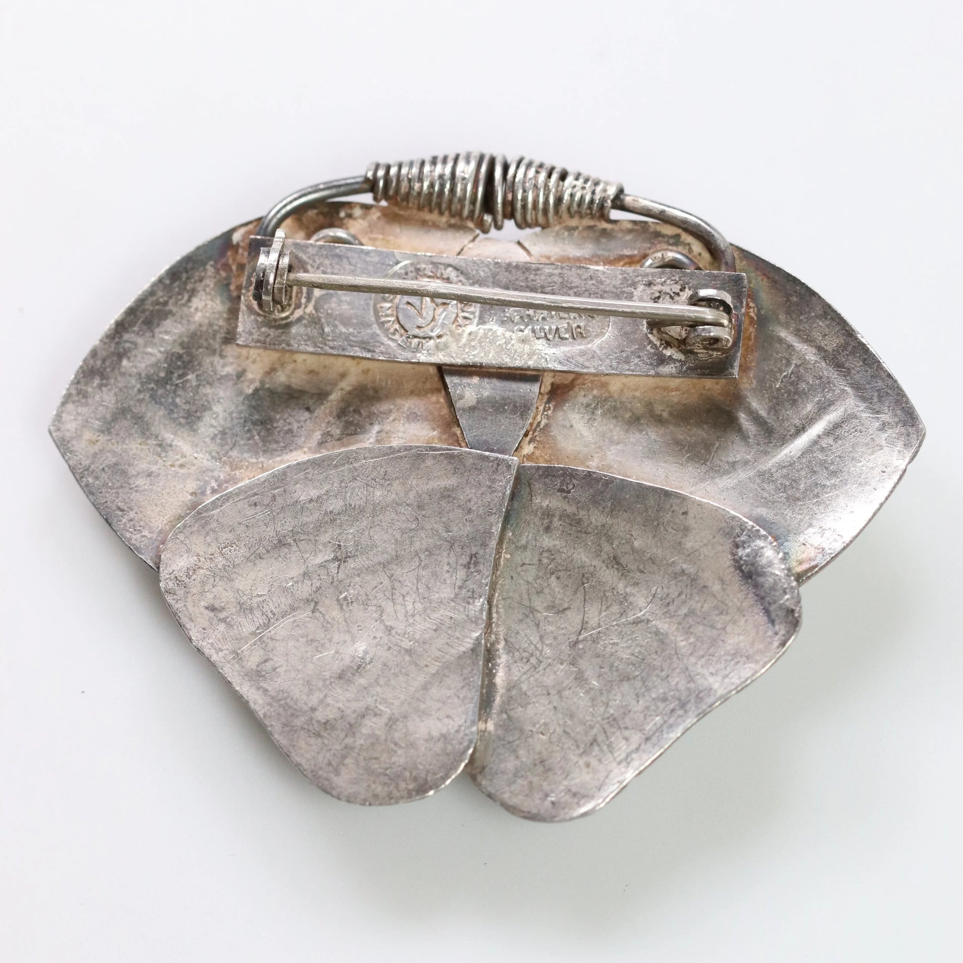 Vintage William Spratling Jewelry | Amethyst Butterfly Moth Brooch Sterling Silver Mexico - Carmel Fine Silver Jewelry