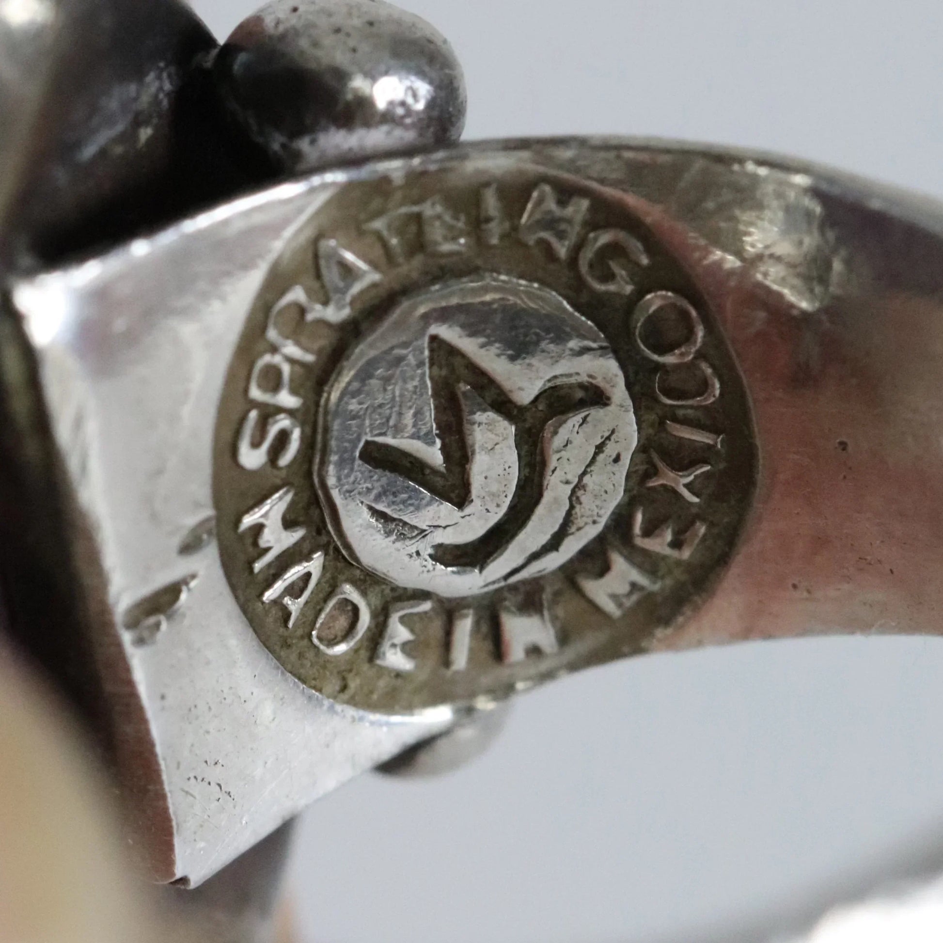 Vintage William Spratling Jewelry | Beaded Mid-Century Amethyst Statement Ring Mexico (US 5 3/4) - Carmel Fine Silver Jewelry