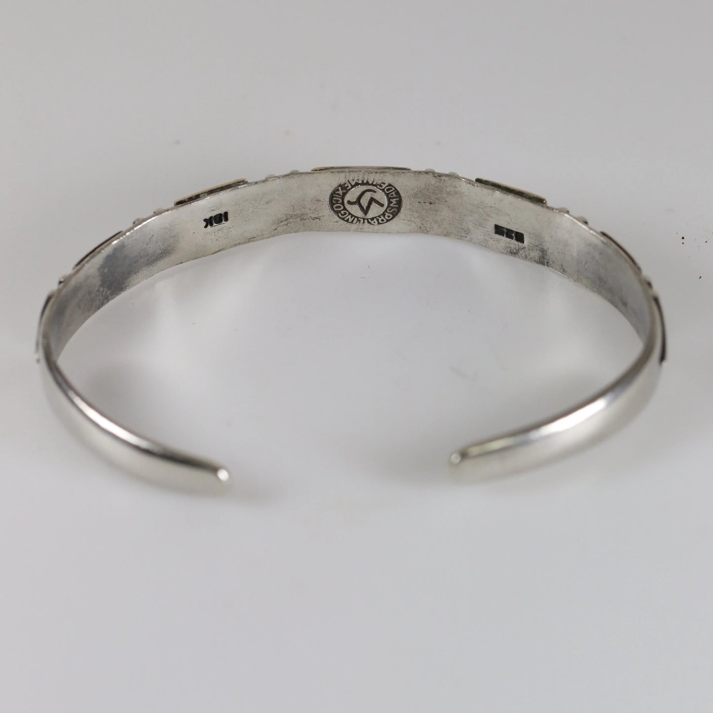 Vintage William Spratling Jewelry | Gilded Gold Sterling Silver Cuff Taxco Mexico - Carmel Fine Silver Jewelry