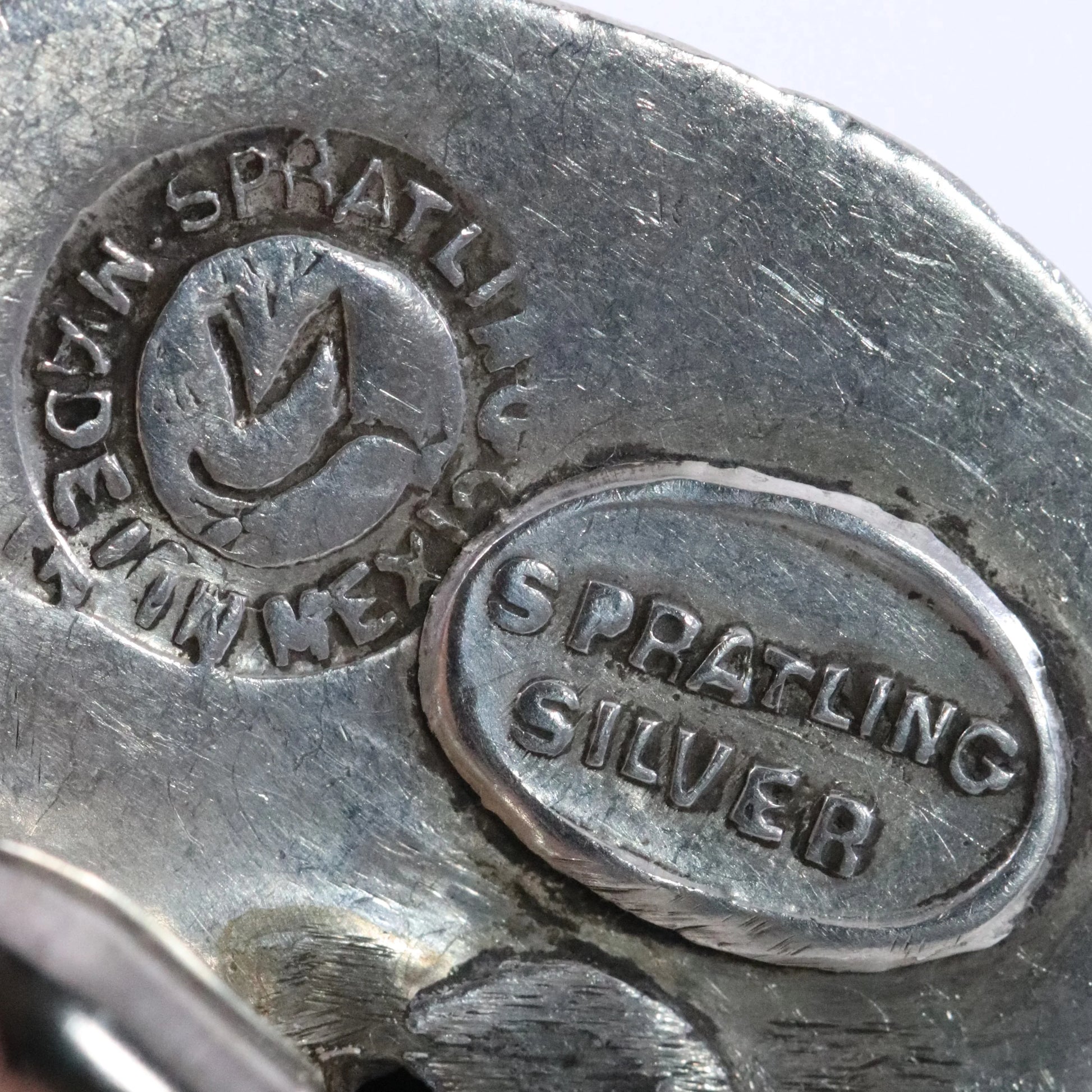 Vintage William Spratling Jewelry | Married Metal Continental Solidarity Brooch Mexico - Carmel Fine Silver Jewelry