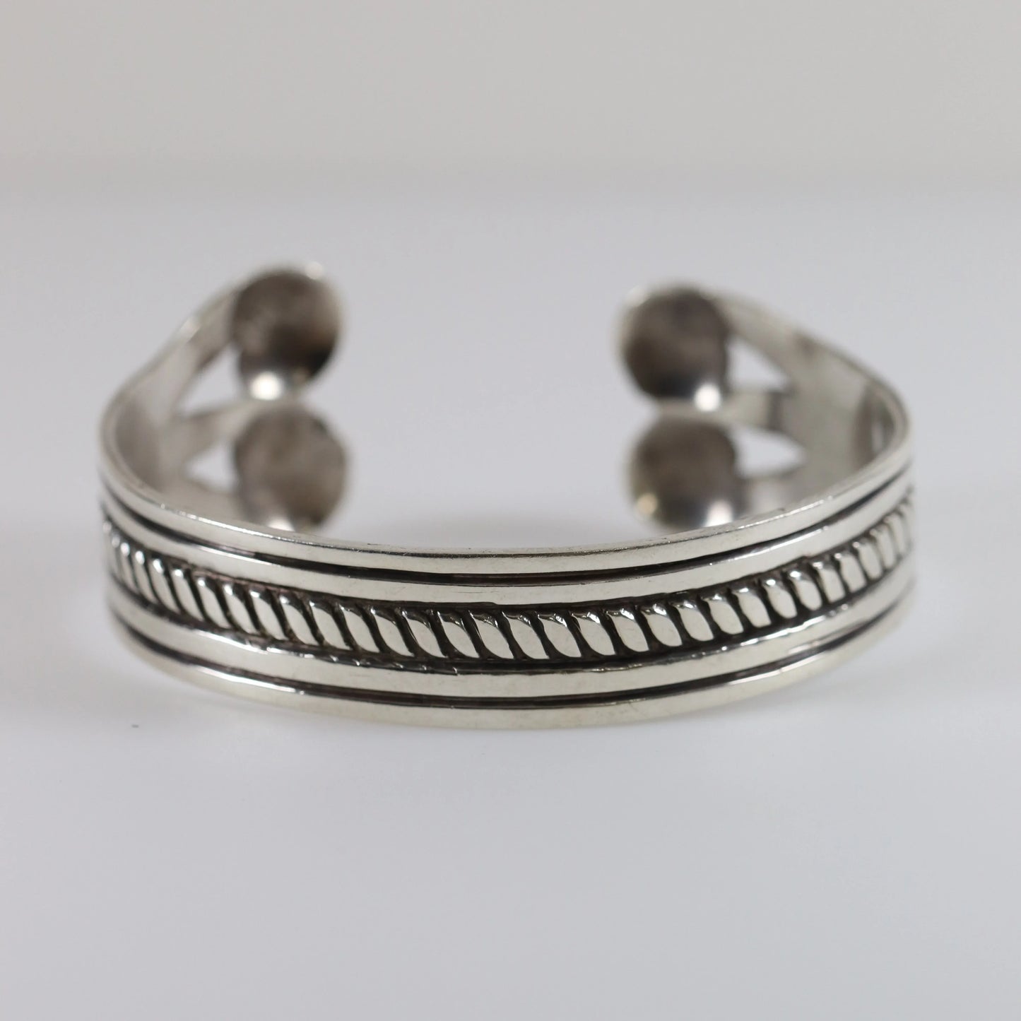 Vintage William Spratling Jewelry | Mid-Century Dog Bone Cuff Taxco Mexico - Carmel Fine Silver Jewelry