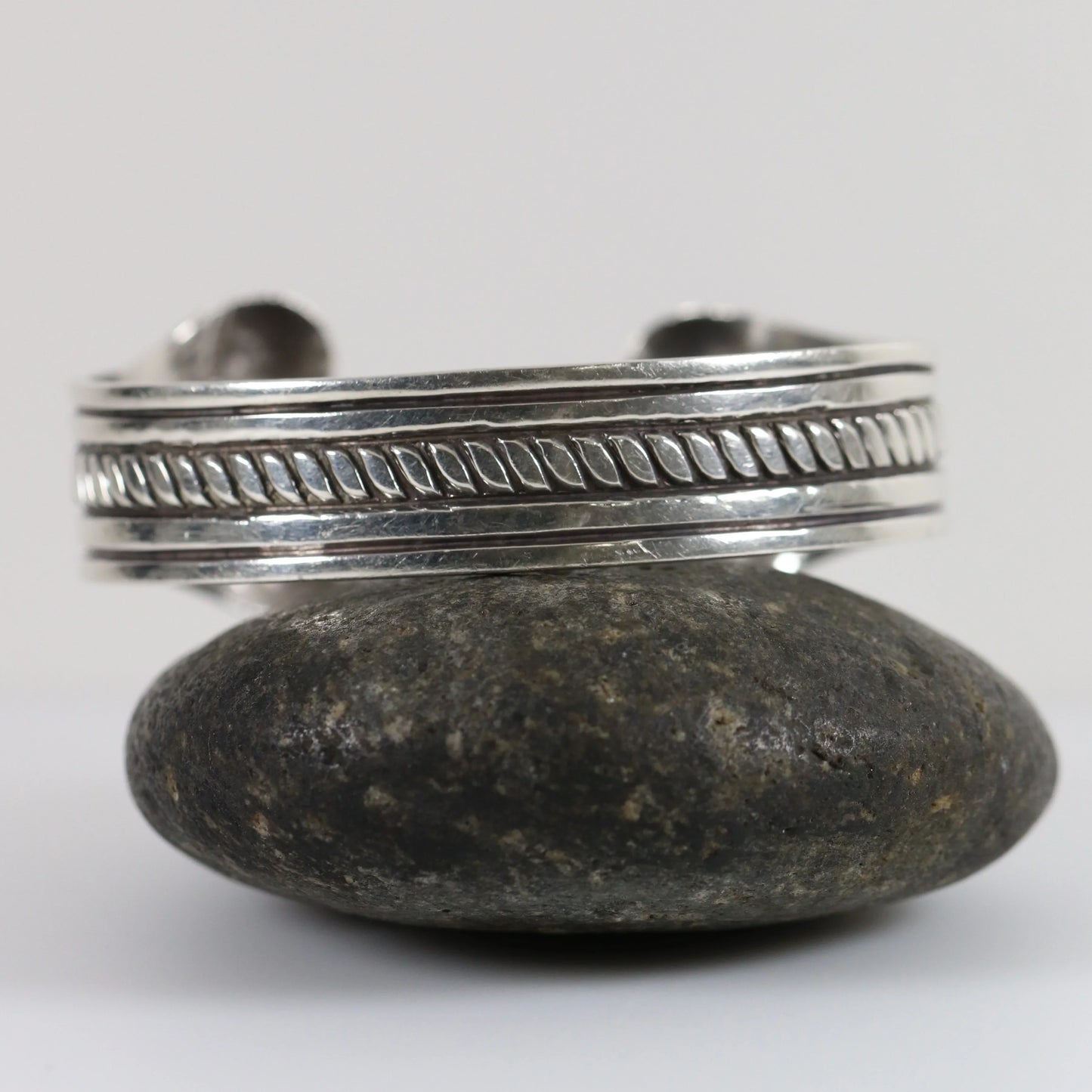 Vintage William Spratling Jewelry | Mid-Century Dog Bone Cuff Taxco Mexico - Carmel Fine Silver Jewelry