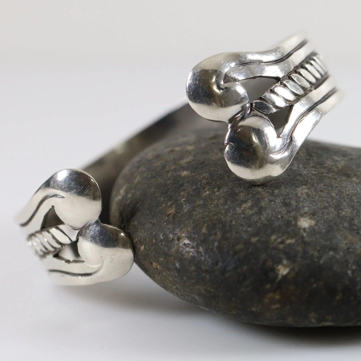 Vintage William Spratling Jewelry | Mid-Century Dog Bone Cuff Taxco Mexico - Carmel Fine Silver Jewelry