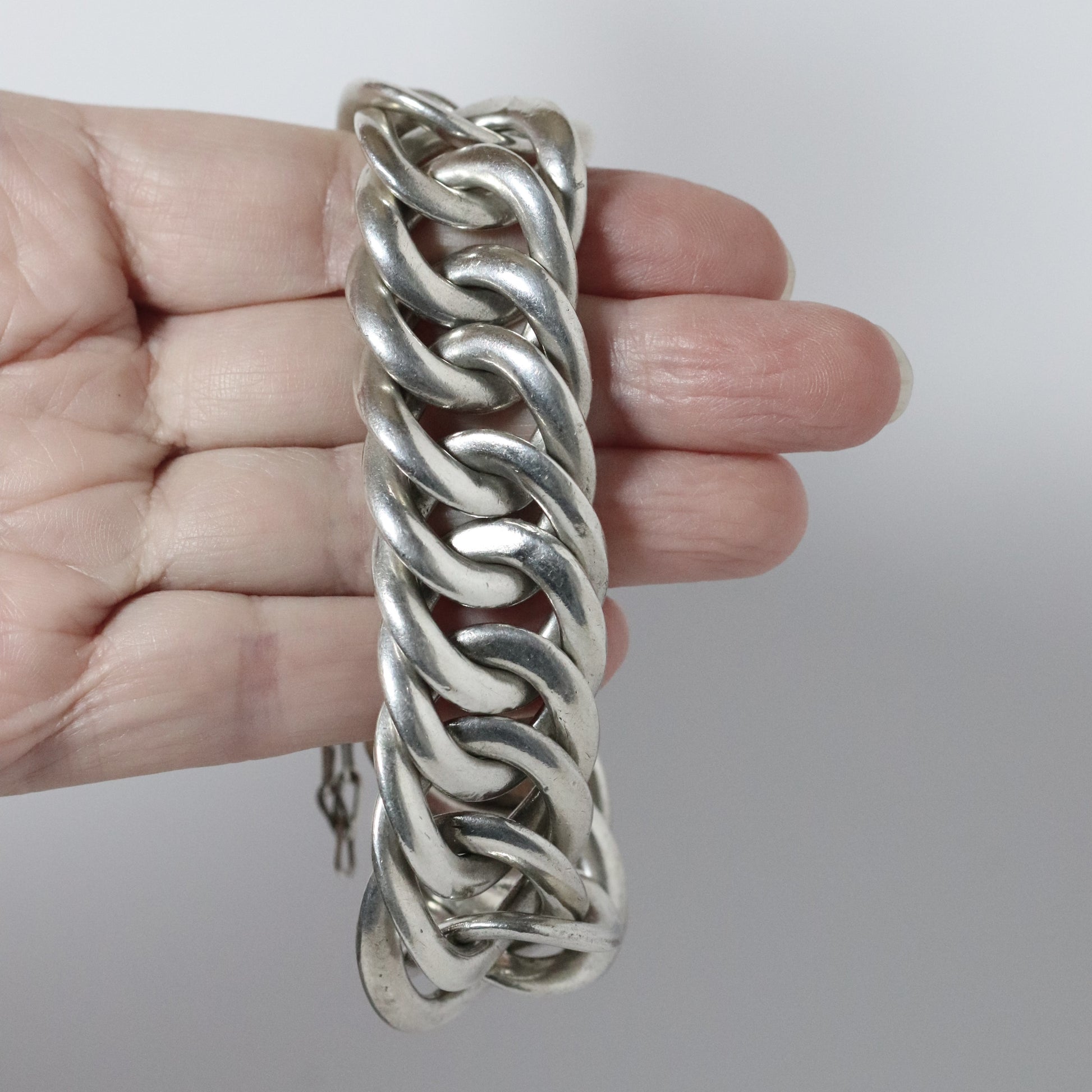 Vintage William Spratling Jewelry | Modernist Round Silver Bracelet Mexico - Carmel Fine Silver Jewelry