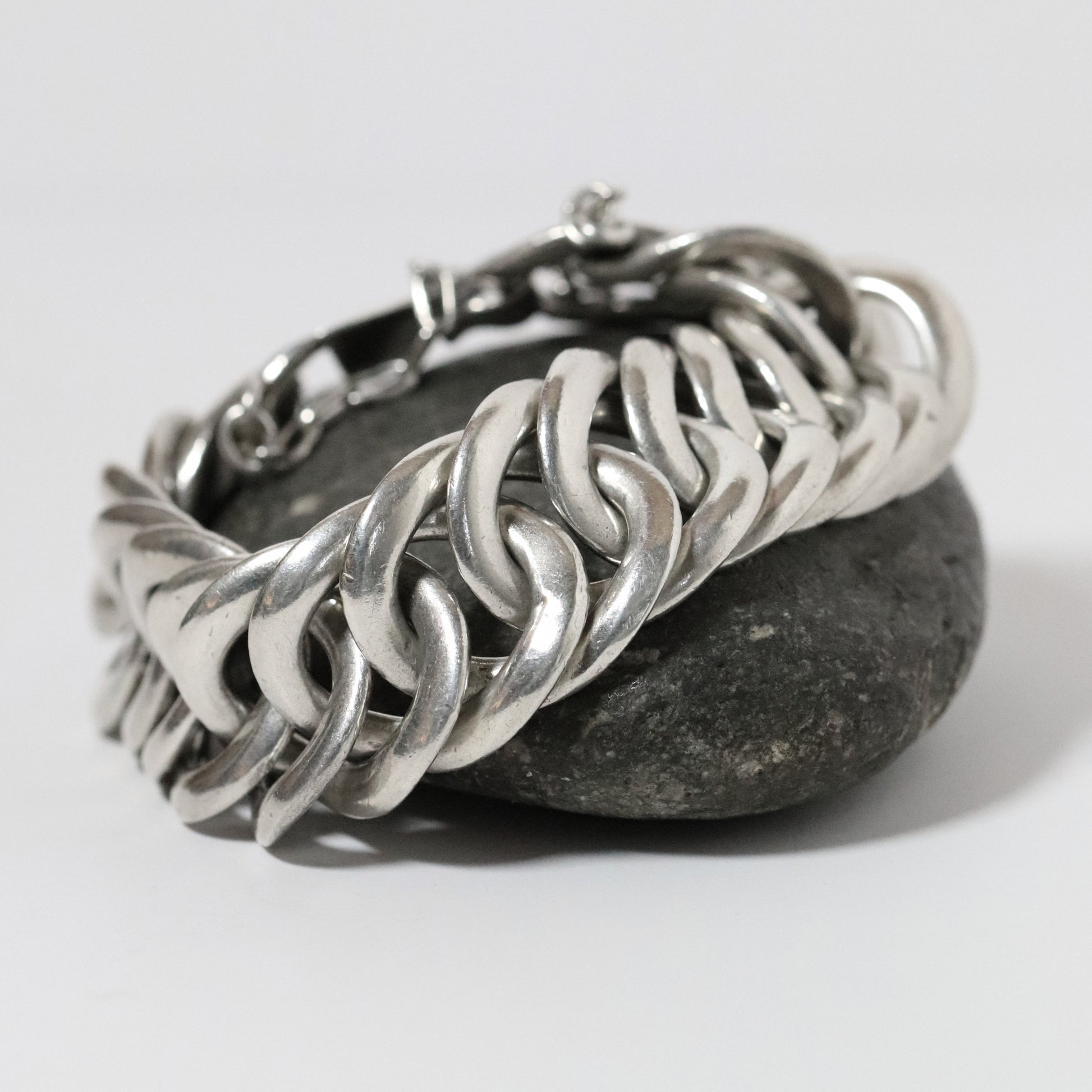 Vintage William Spratling Jewelry | Modernist Round Silver Bracelet Mexico - Carmel Fine Silver Jewelry