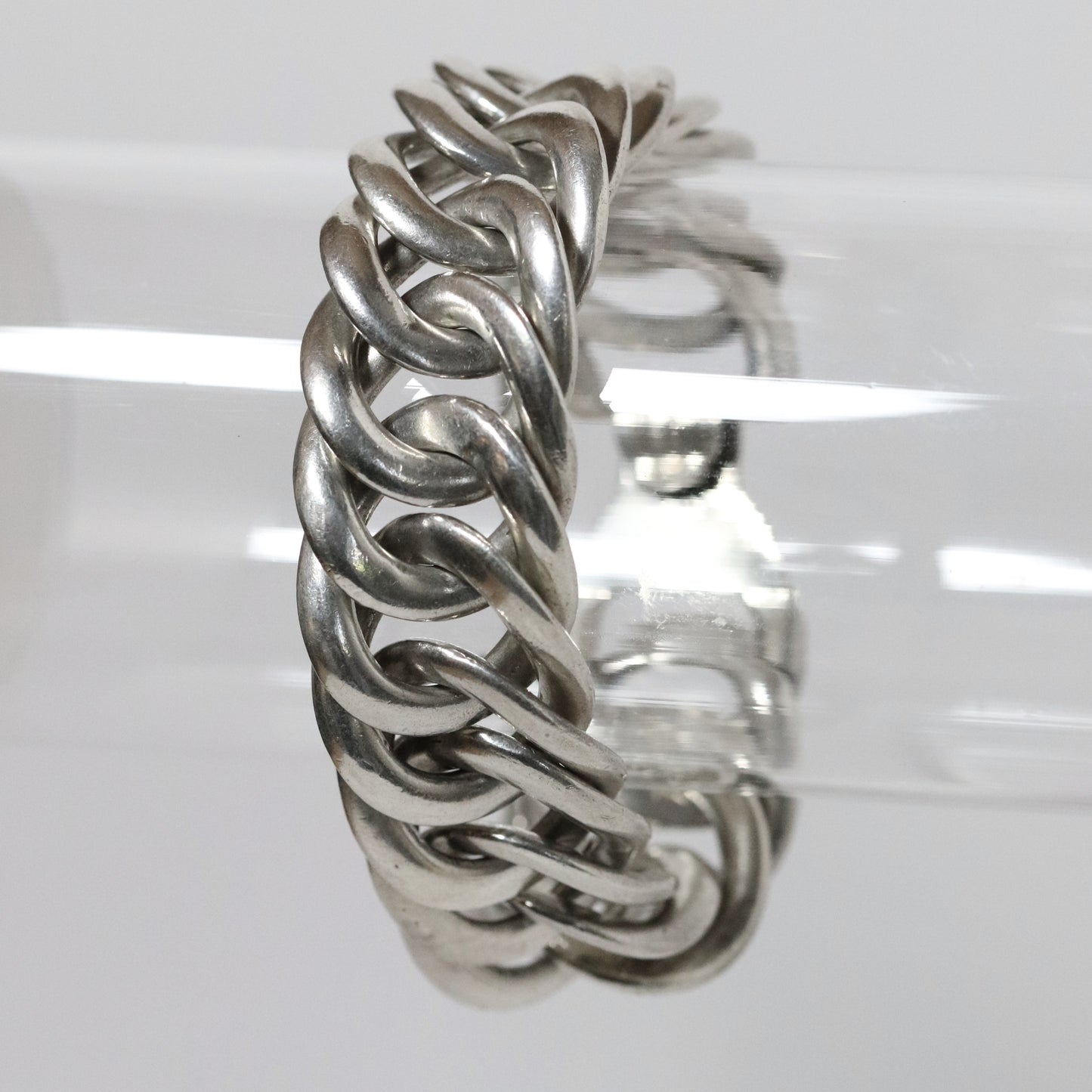 Vintage William Spratling Jewelry | Modernist Round Silver Bracelet Mexico - Carmel Fine Silver Jewelry