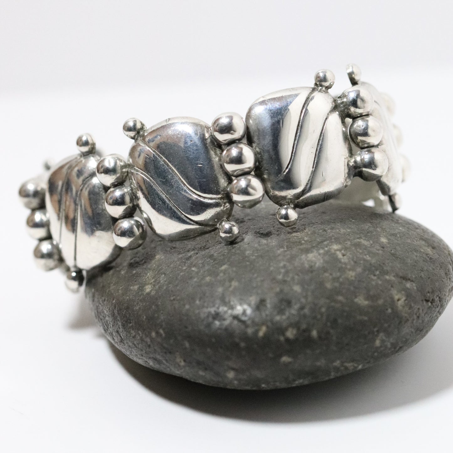 Vintage William Spratling Jewelry | Pillow Bracelet Mexico Silver 1940s - Carmel Fine Silver Jewelry