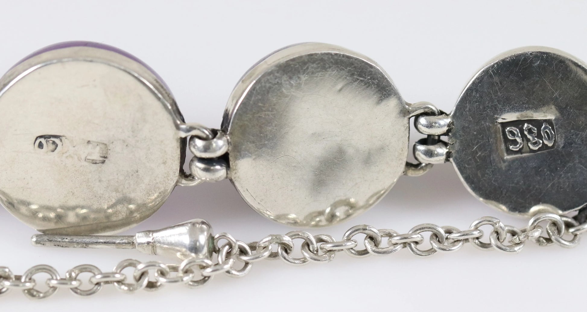 Vintage William Spratling Jewelry | Rare Amethyst Statement Bracelet 980 Sterling Silver Mexico - Carmel Fine Silver Jewelry