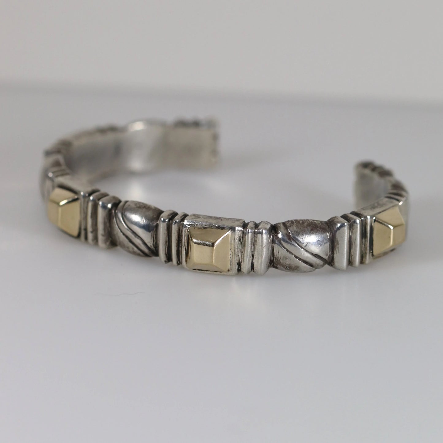 Vintage William Spratling Jewelry | Rare Taxco Handcrafted Gold Gilded Cuff 980 Sterling Silver Cuff Bracelet Mexico - Carmel Fine Silver Jewelry