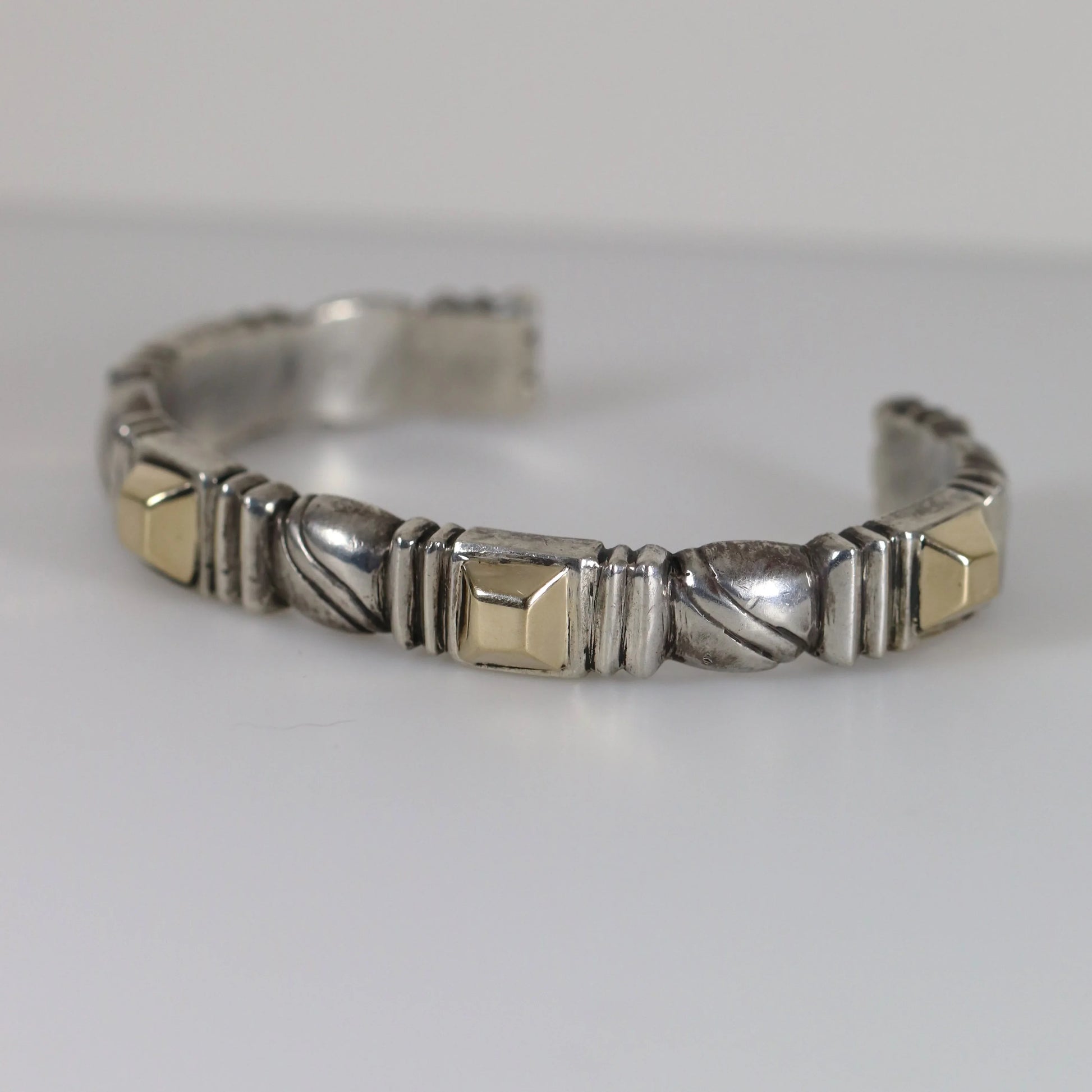 Vintage William Spratling Jewelry | Rare Taxco Handcrafted Gold Gilded Cuff 980 Sterling Silver Cuff Bracelet Mexico - Carmel Fine Silver Jewelry